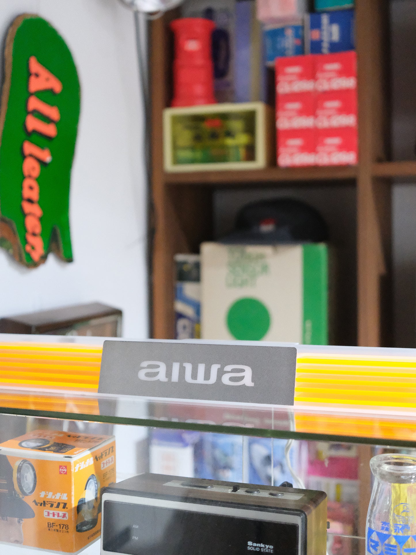 日本 AIWA 店鋪用 廣告 電飾 電光 看板 發光燈箱