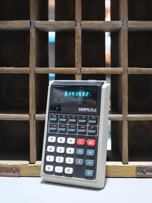 日本製 1974 Casio fx-10 Scientific Calculator VFD 營光管 計數機 電卓