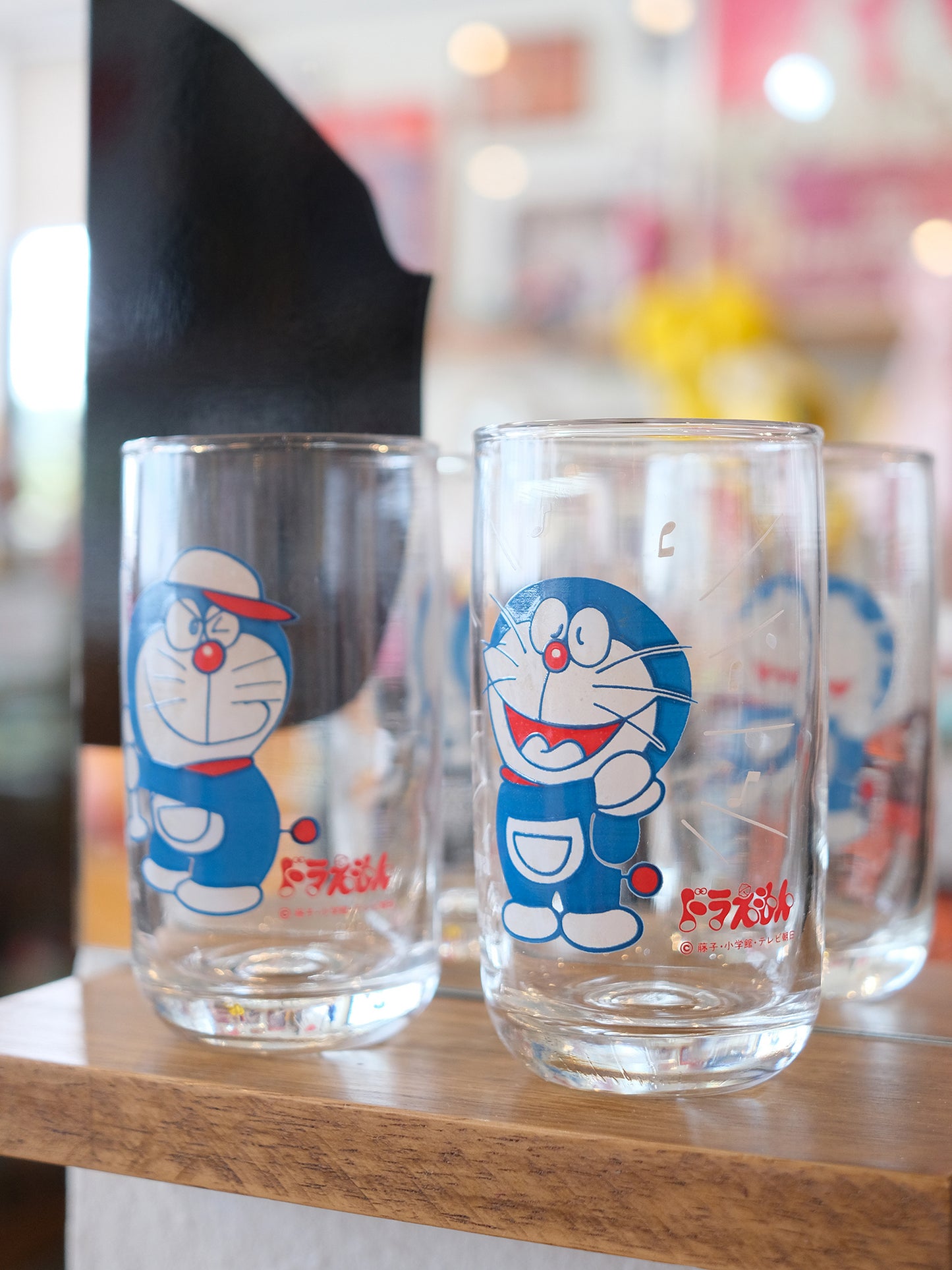 朝日 Asahi 三矢蘇打 叮噹 插圖 玻璃水杯 2個 套裝 Set