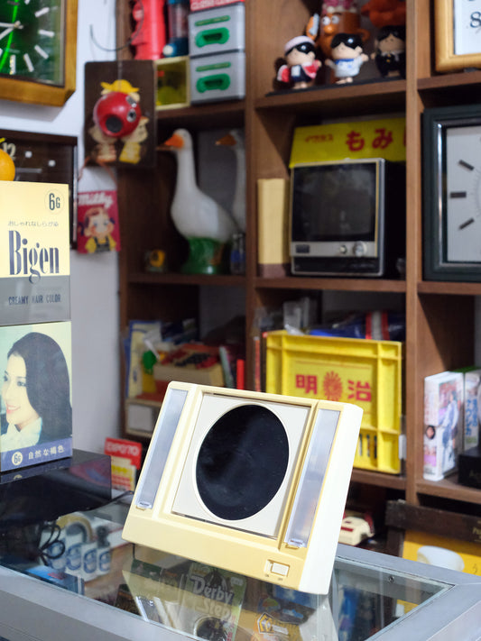 1986年 香港製 復古 AVON 雙面 發光 座擡 化妝鏡 鏡子