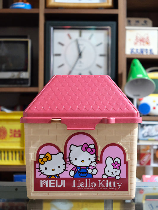 日本 Meiji 明治牛乳 x Hello Kitty 屋型 保冷 牛奶箱 宅配箱