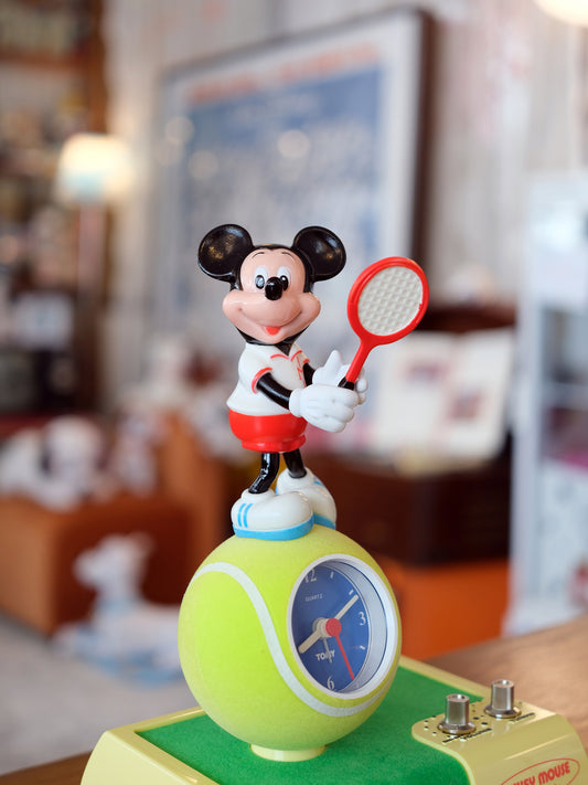 TOMY Disney 米奇老鼠 網球手 Alarm Clock Radio 收音機 鬧鐘