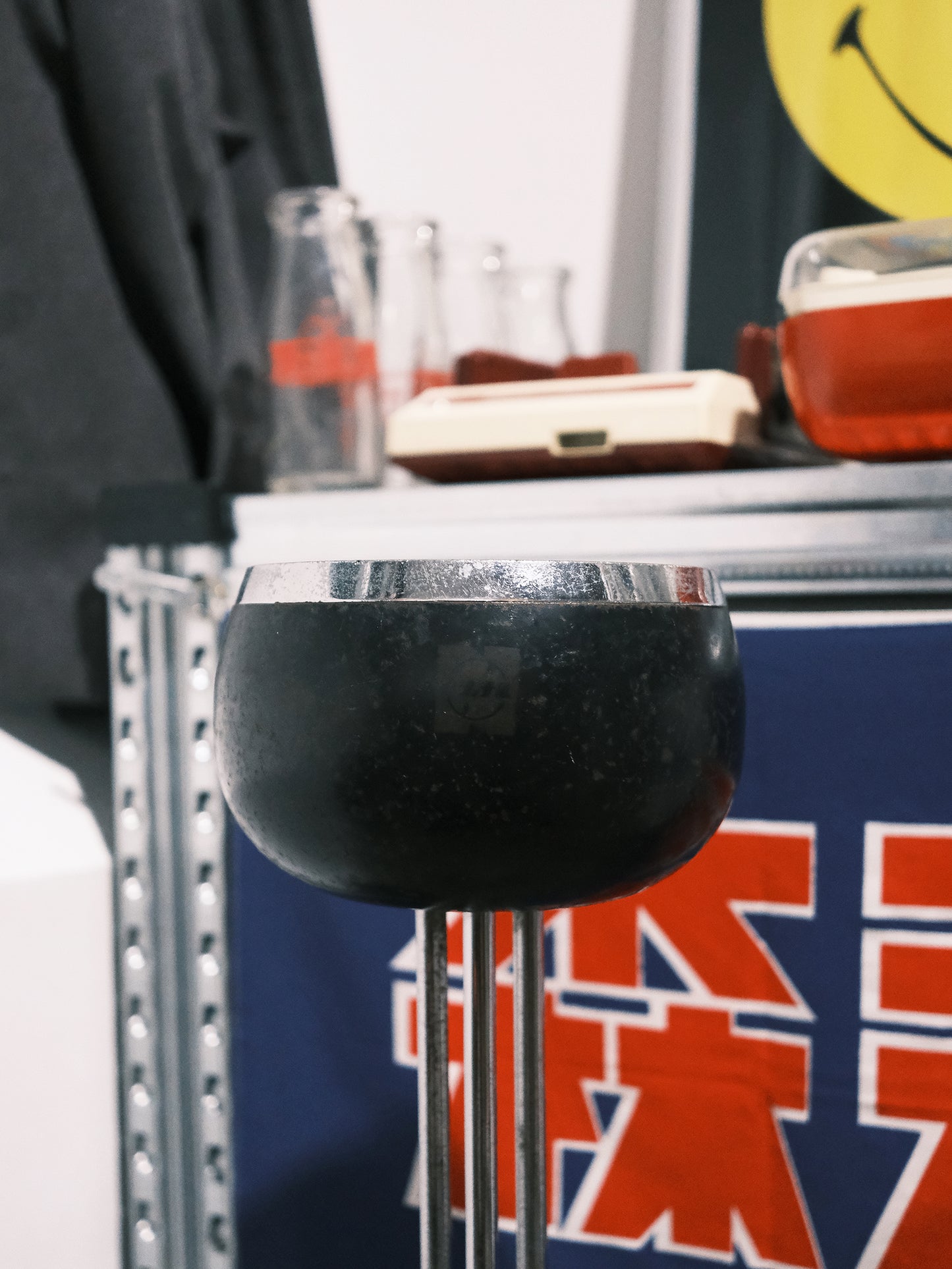 日本 昭和 1960 National 松下電器 鐵製 家用 直立式 坐地 立式煙灰缸 Ashtray