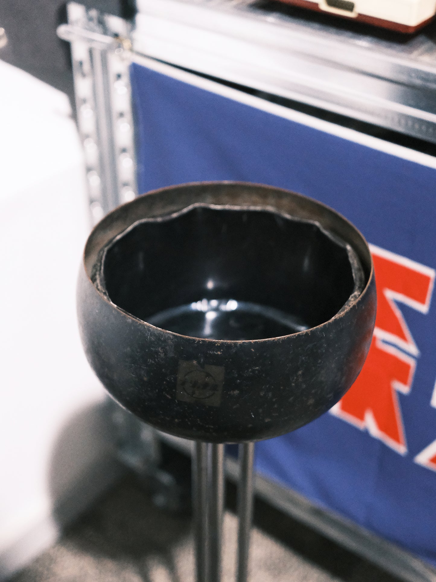 日本 昭和 1960 National 松下電器 鐵製 家用 直立式 坐地 立式煙灰缸 Ashtray
