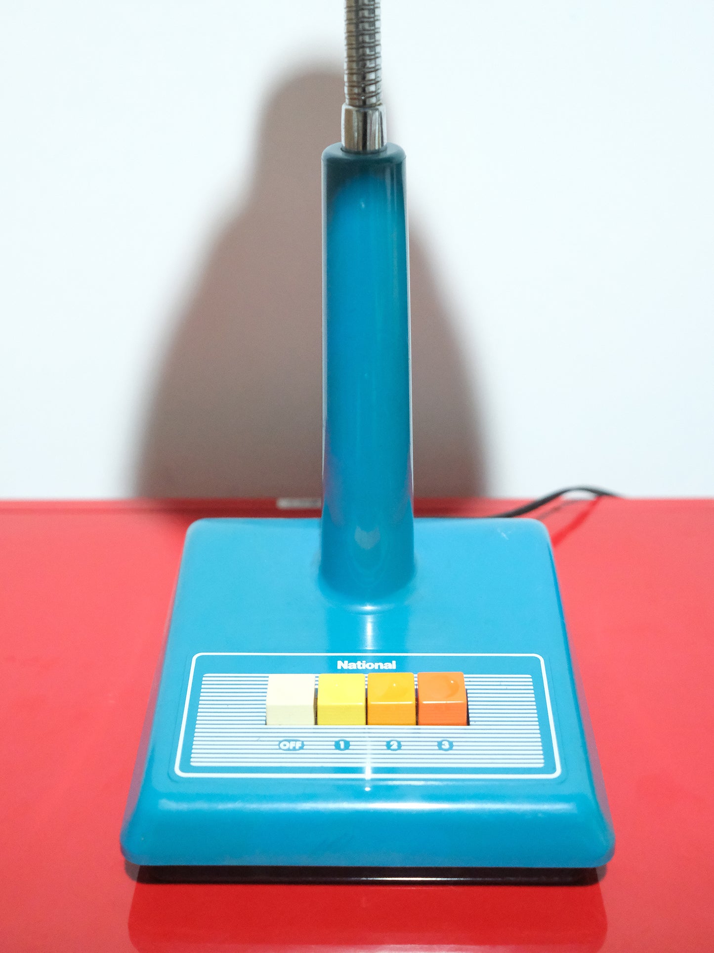 日本制 昭和 National 松下電器 LB-618 按鈕式 白熱 藍色 擡燈 Light Lamp