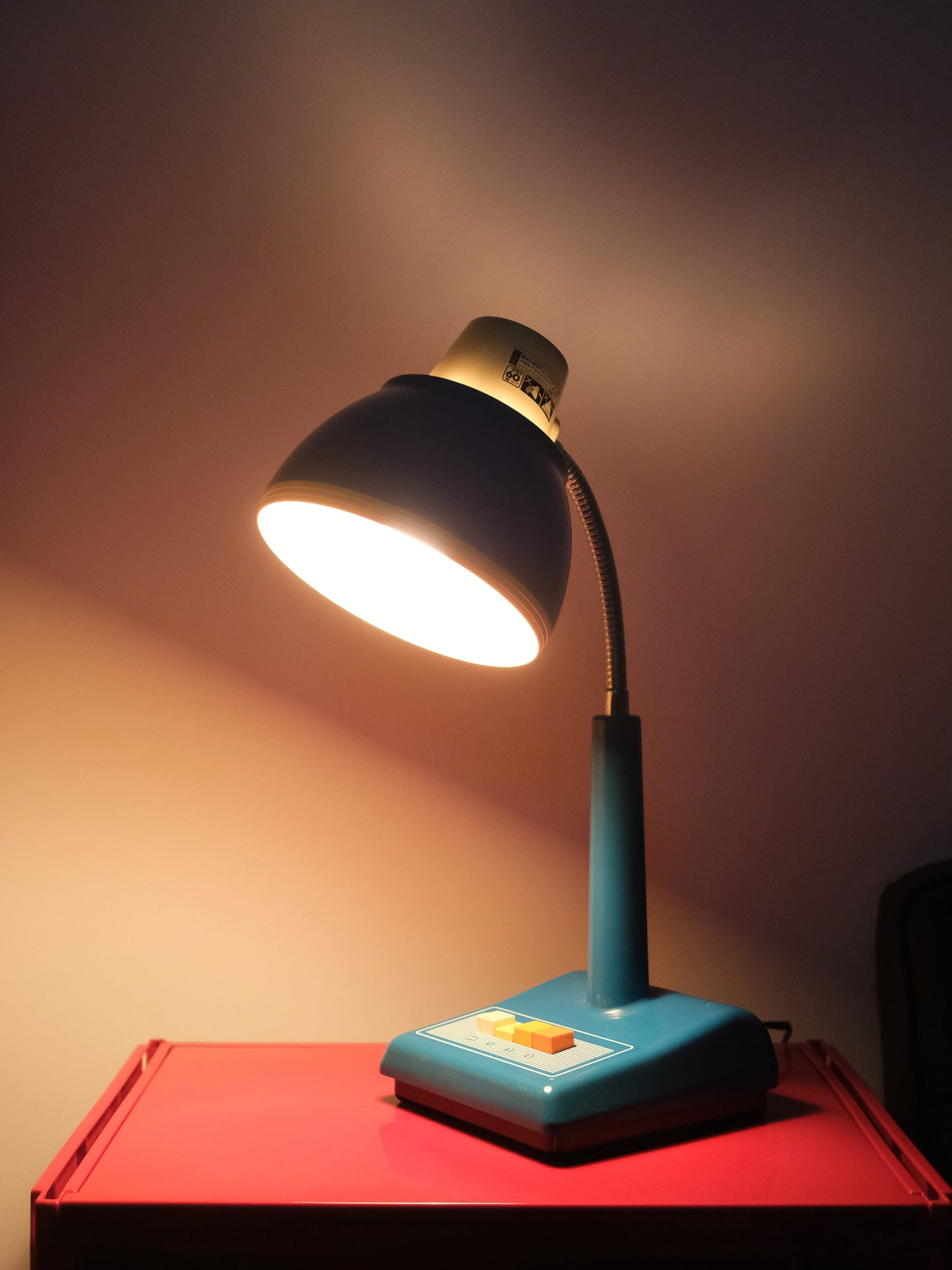 日本制 昭和 National 松下電器 LB-618 按鈕式 白熱 藍色 擡燈 Light Lamp