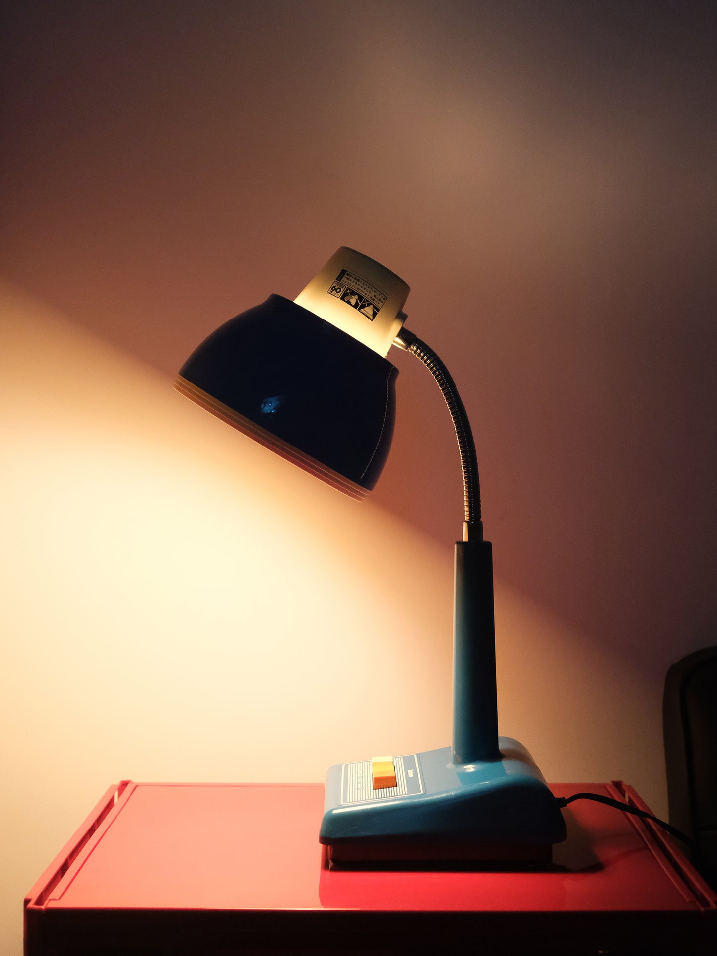 日本制 昭和 National 松下電器 LB-618 按鈕式 白熱 藍色 擡燈 Light Lamp