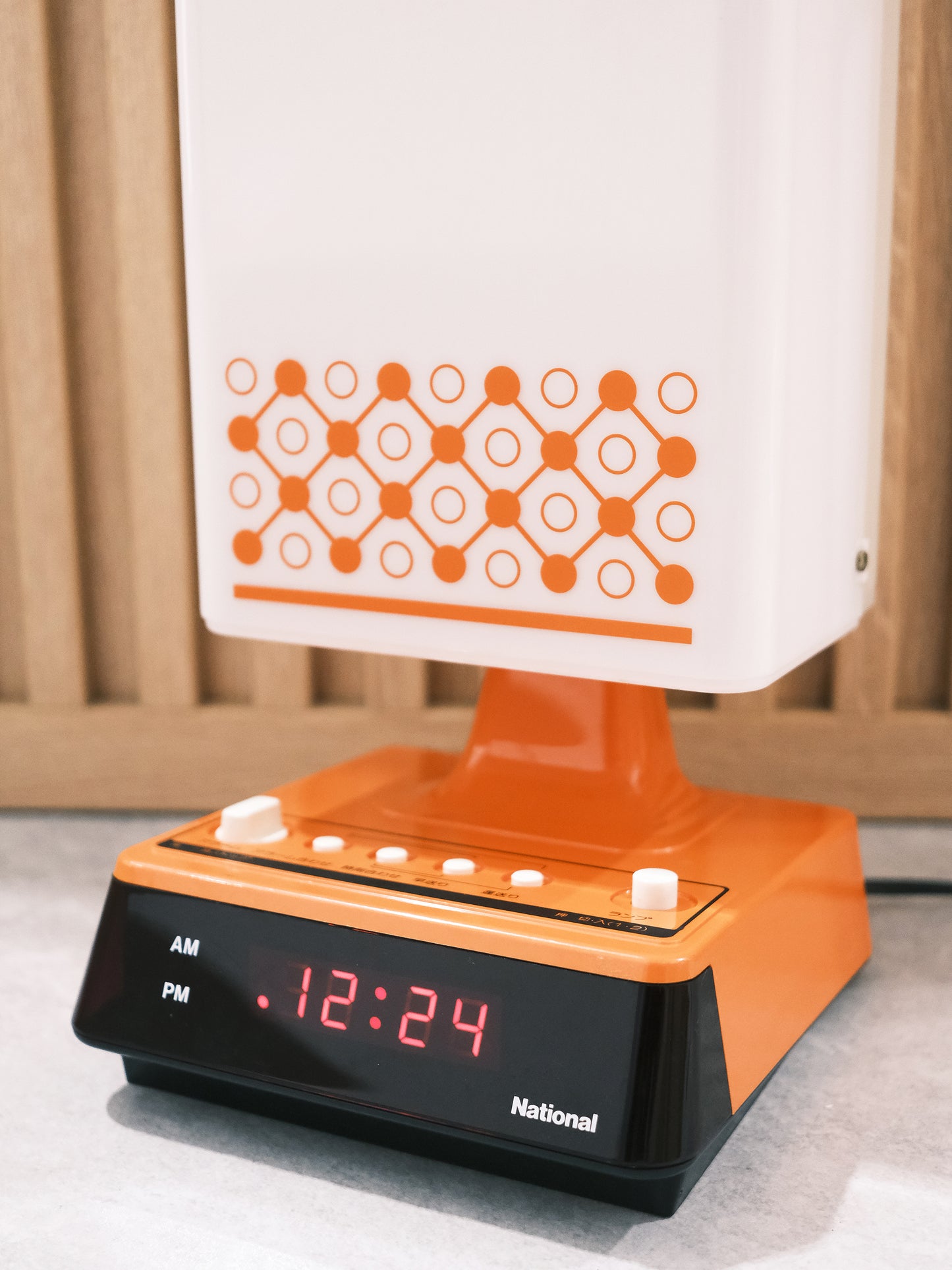 日本制 National 松下電器 LH-460 日式 白熱 電子閙鐘 擡燈 Alarm Clock Lamp