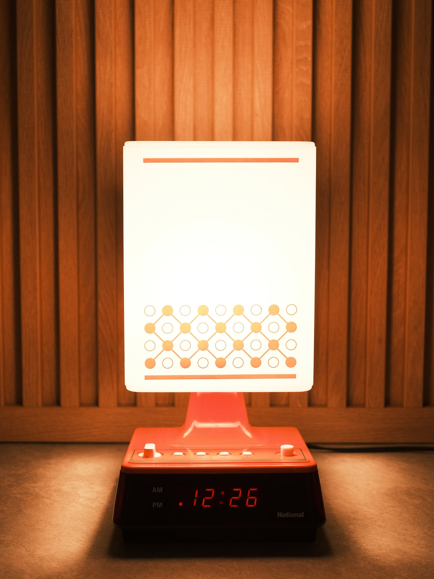 日本制 National 松下電器 LH-460 日式 白熱 電子閙鐘 擡燈 Alarm Clock Lamp