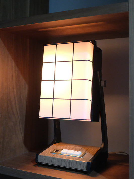 日本制 70's National 松下電器 LS-452 直立式 可調節高度 兩段光 擡燈 Night Lamp