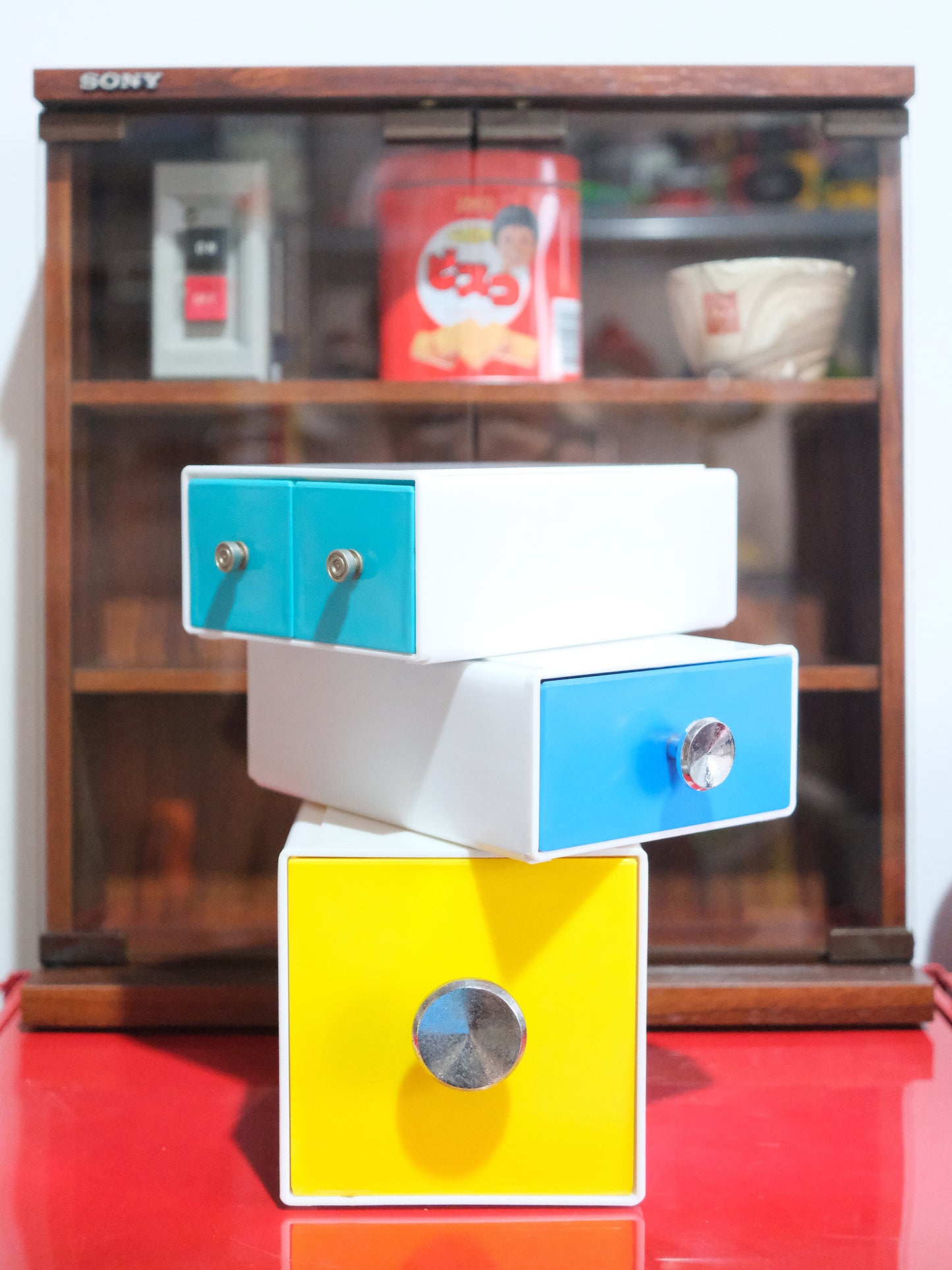日本 昭和 ヘイワ Colorful 塑膠製 可拆卸 抽屜式 小物 收納箱 Storage Box