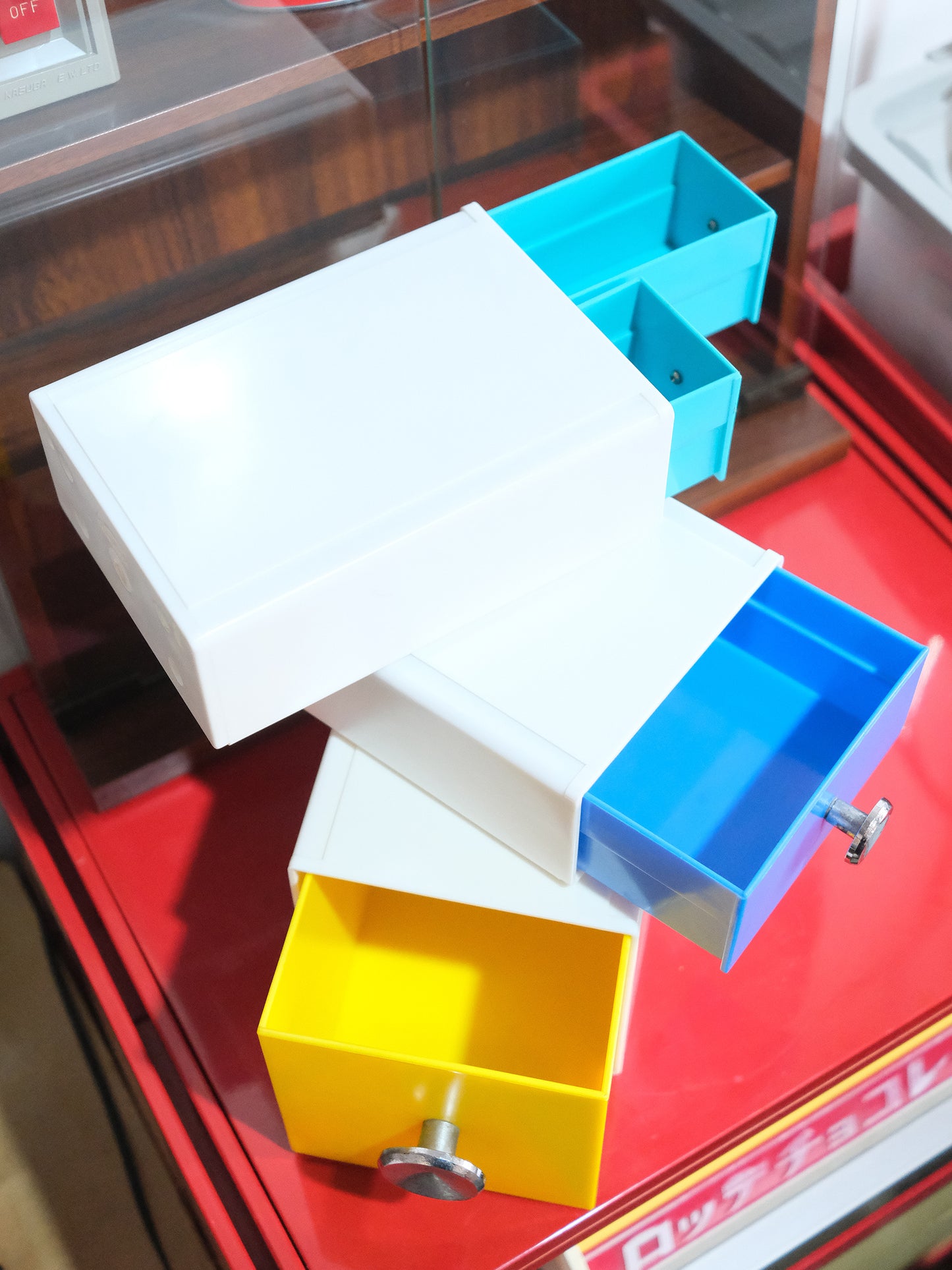 日本 昭和 ヘイワ Colorful 塑膠製 可拆卸 抽屜式 小物 收納箱 Storage Box
