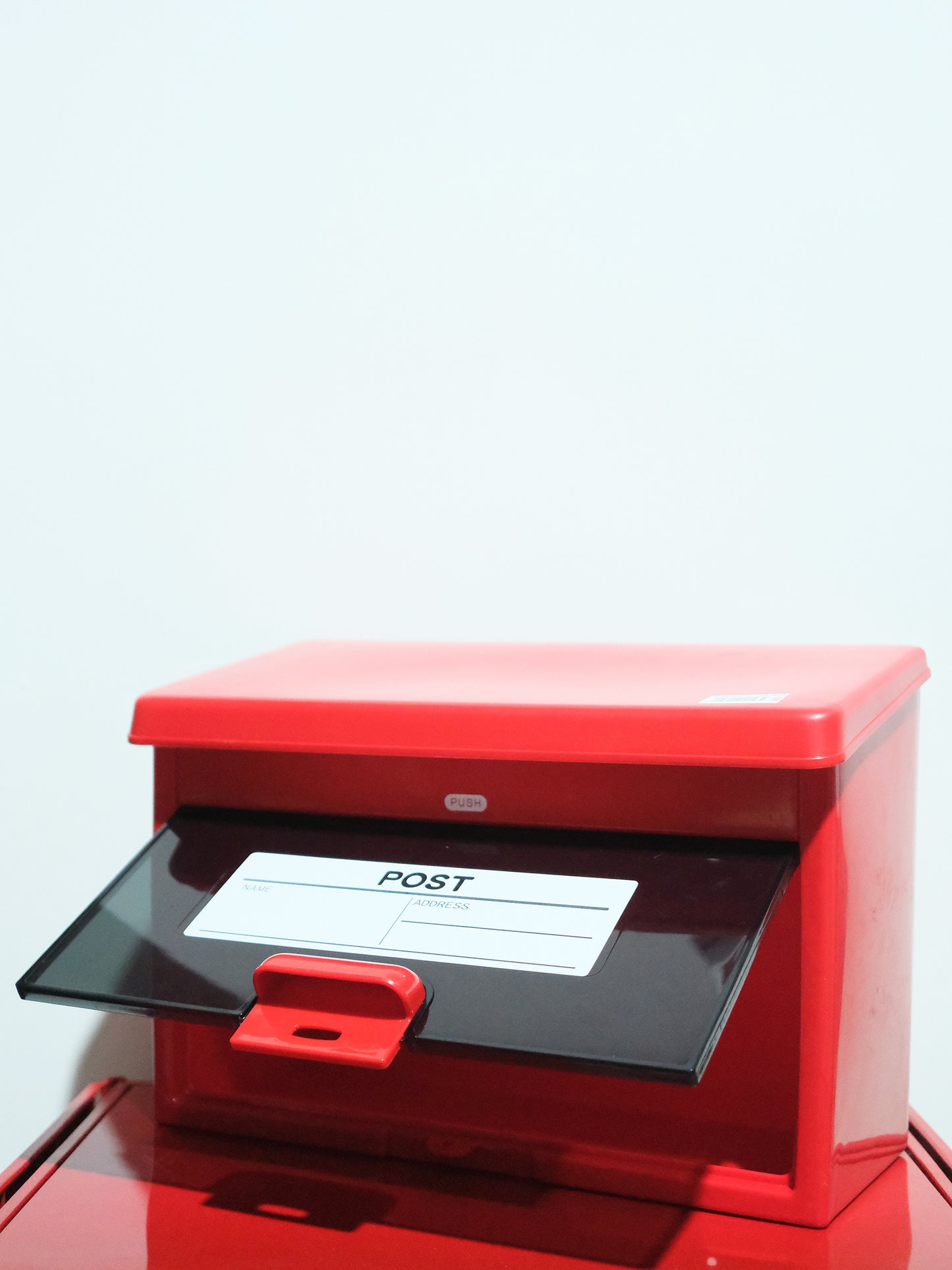 全新品 日本 Iris Ohyama 紅色 塑膠製 家用 郵便箱 郵箱 收納盒 Mail Box