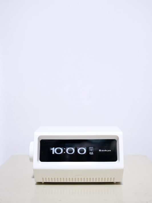 不動品 Sankyo 三協精機 DT-400 Digital Flip Clock 翻頁鐘 只供收藏