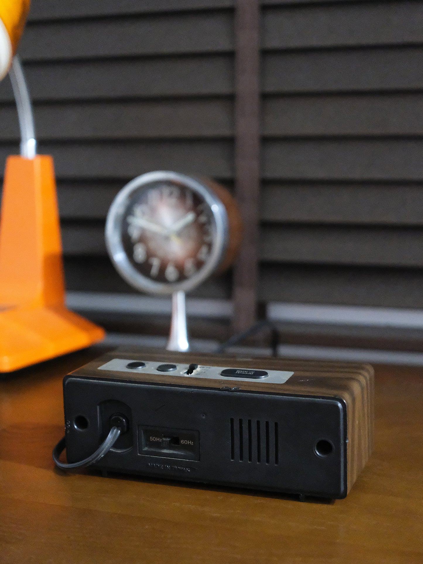 日本 70’s Sankyo 904Z Digital Clock 木紋 電子數字時鐘