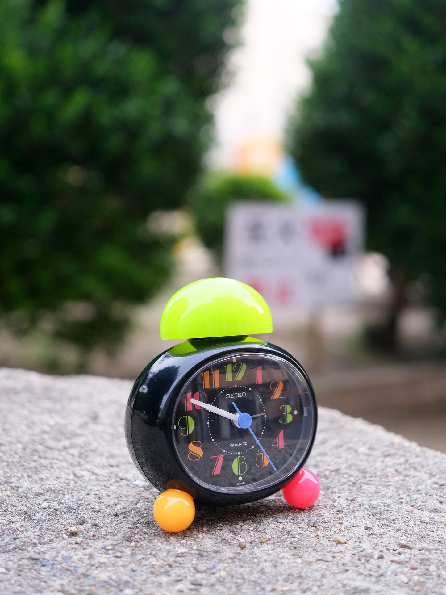 Seiko 精工 KG412 電池式 型格 螢光色 小鬧鐘 時鐘 Clock