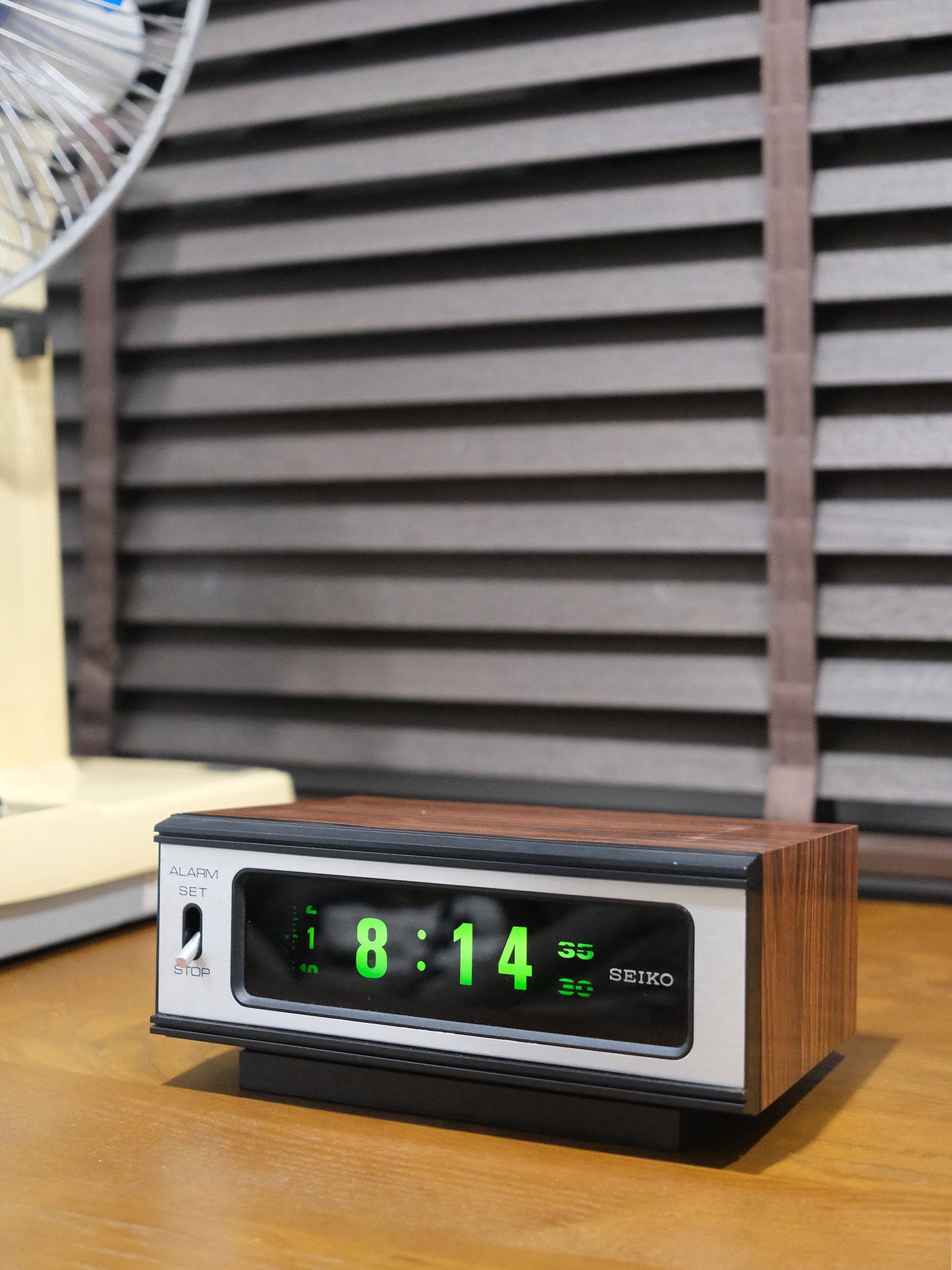 精工 Seiko DL-406B Digital Flip Clock 木紋 底片 翻頁鐘