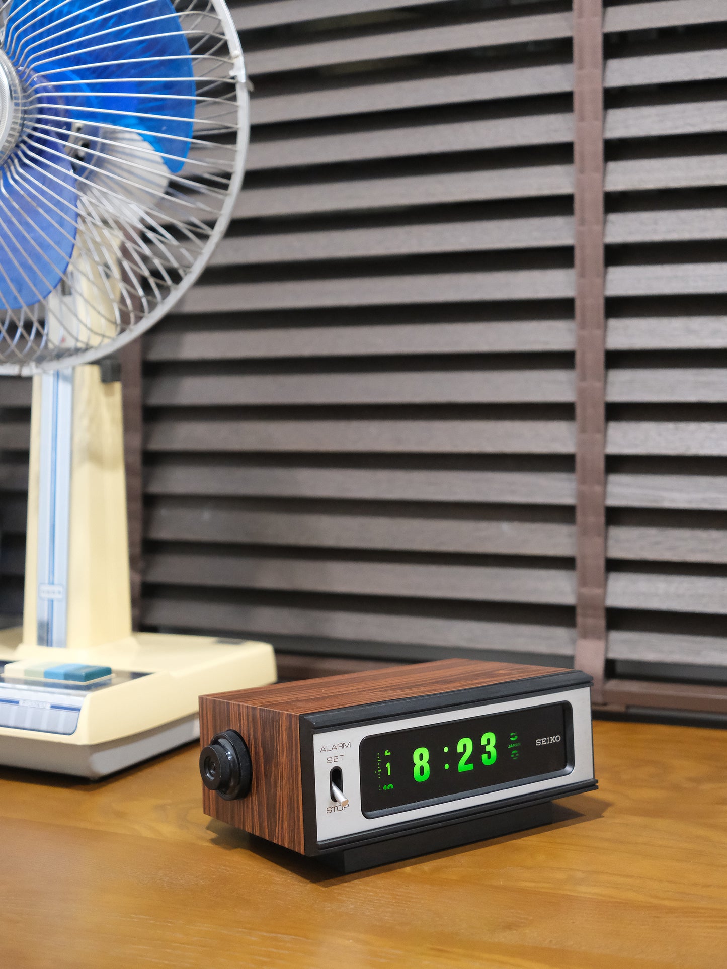 精工 Seiko DL-406B Digital Flip Clock 木紋 底片 翻頁鐘