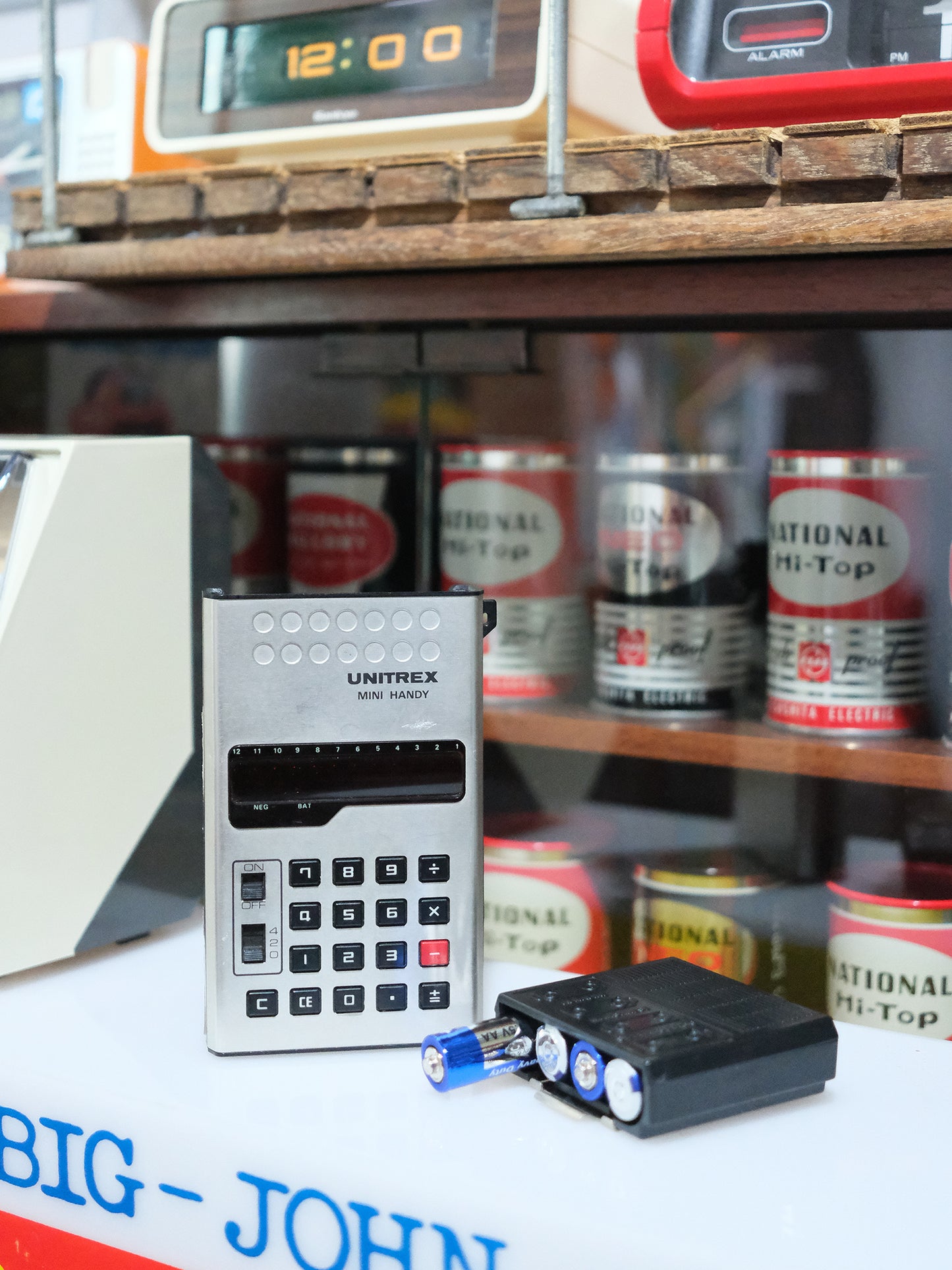 日本製 1973 Unitrex LED 紅字 12數位 營光管 計數機 電卓 Calculator