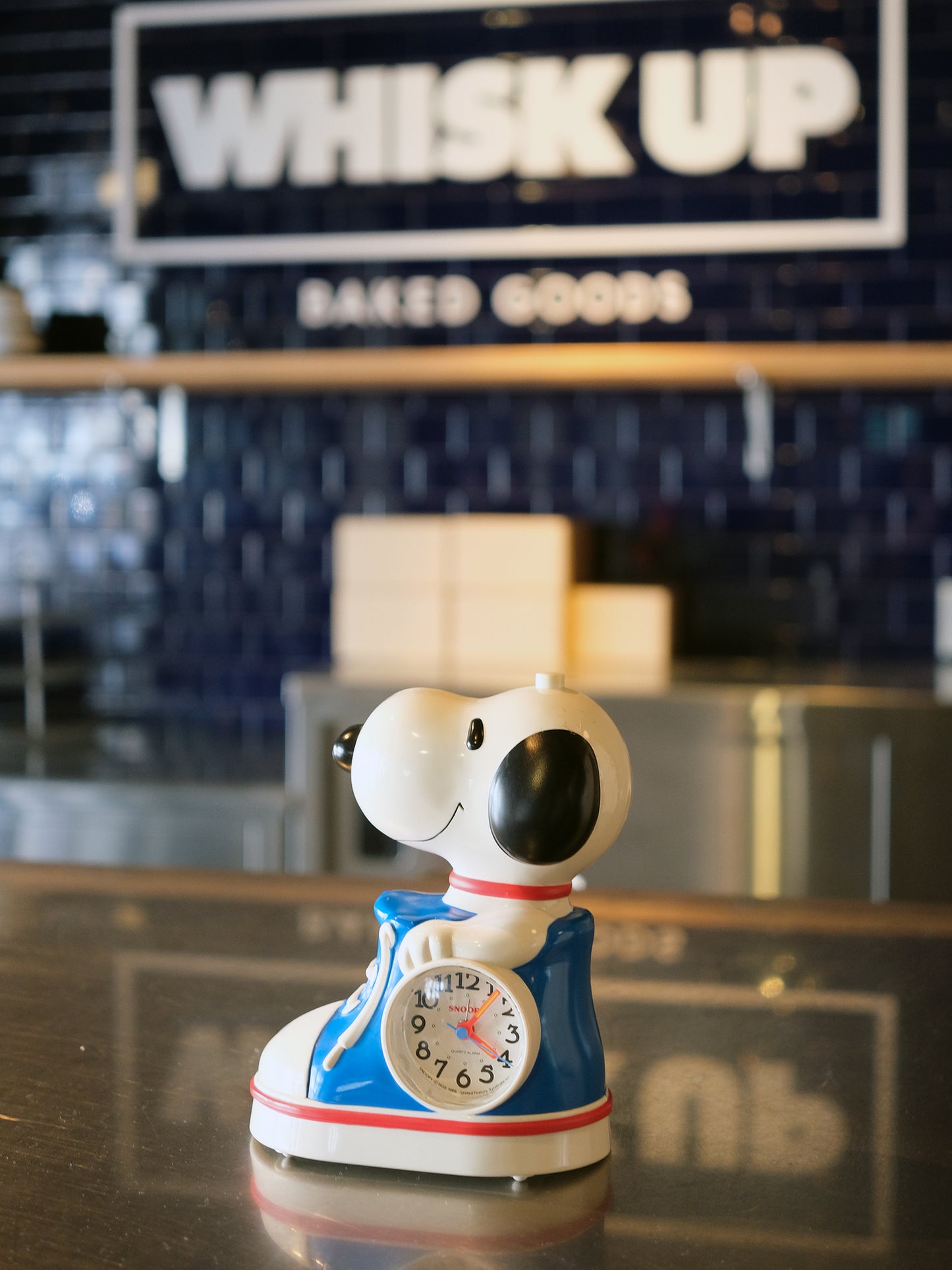 日本 80's Citizen Snoopy 史努比 電池 時計 鬧鐘 Alarm Clock