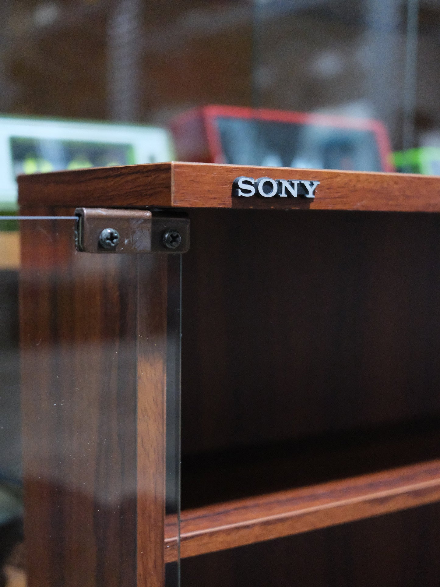 Vintage SONY 水松木製 大型 卡式帶 錄音帶 收納櫃 Cassette Tape Case