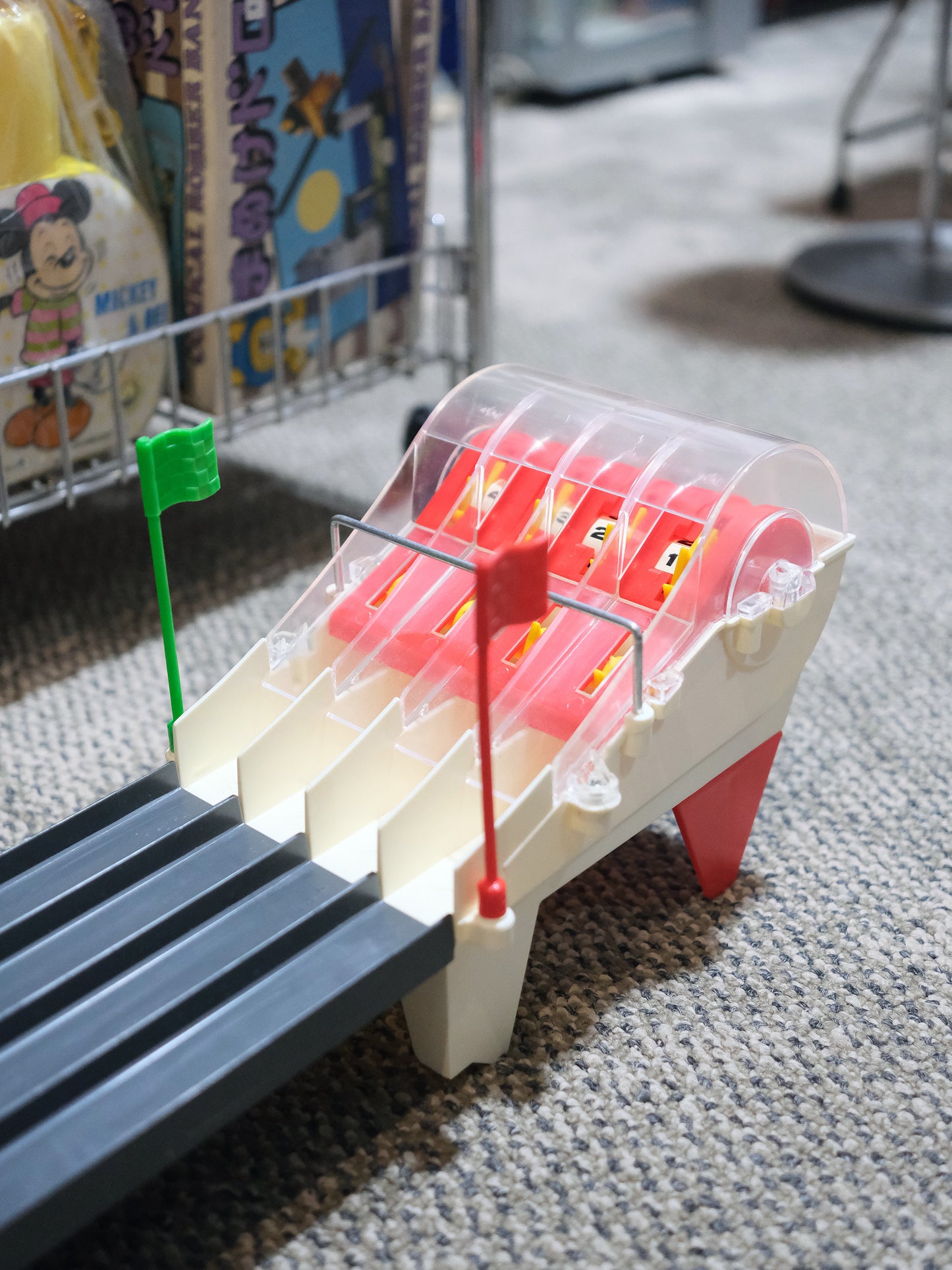日本 1970’s TOMY 舊玩具 旋轉大迴旋 軌道賽車 遊戲