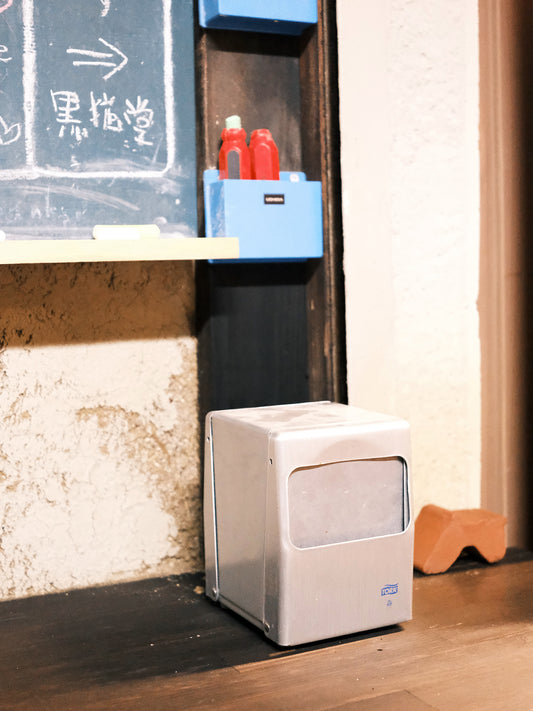 美國製 TORK 快餐店 桌上 不鏽鋼製 餐巾 紙巾座