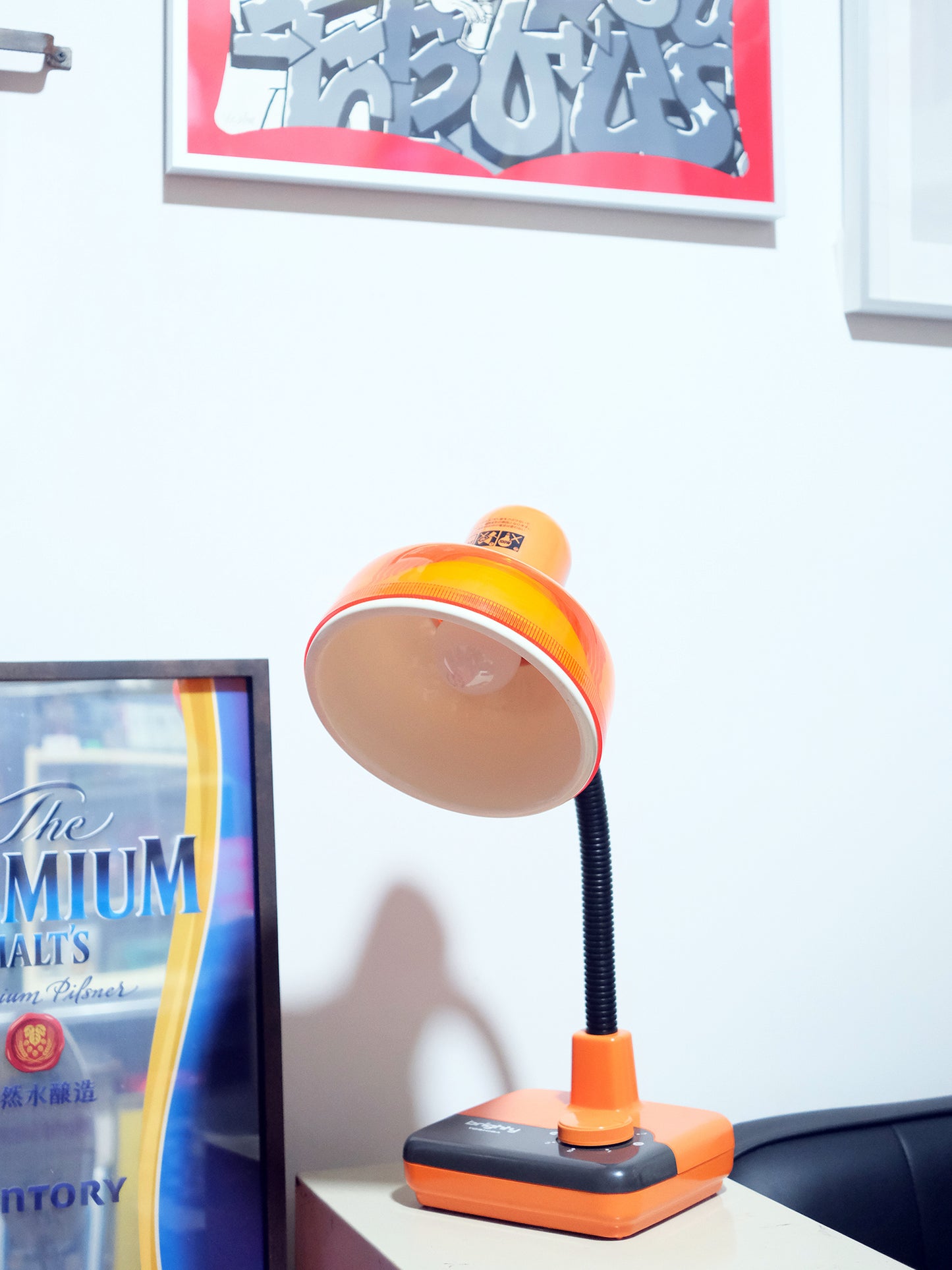 Toshiba Brighty IL-1418R 燈色 旋鈕式 白熱燈 擡燈 Table Light