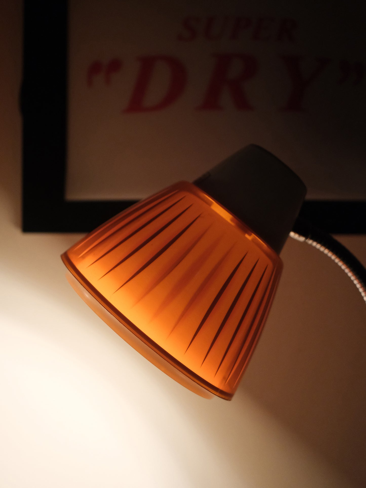復古 Sanyo 三洋 LS-303A 皮製面 旋鈕式 白熱 擡燈 Lamp