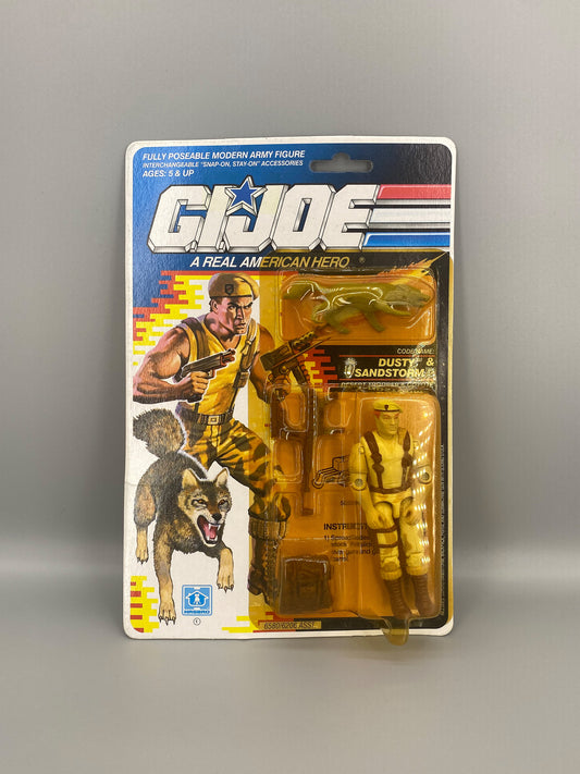 Hasbro 1990 Gi Joe Dusty & Sandstorm Desert Trooper & Coyote Action Figure