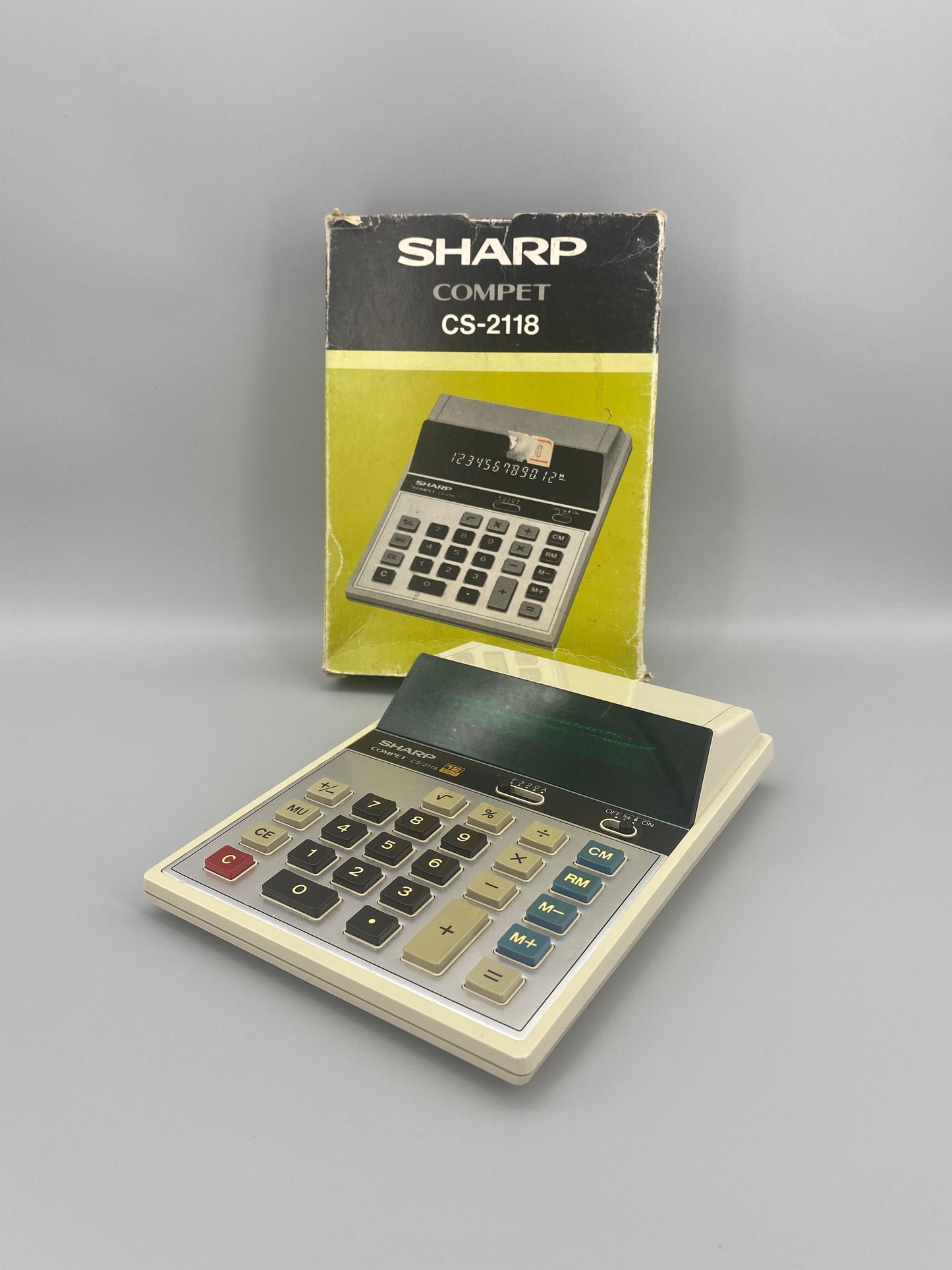 日本制 Sharp Compet CS-2118 VFD Calculator 營光管 計數機 電卓