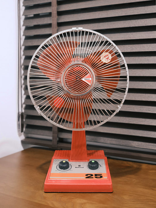日本制 昭和 National 松下電器 F-25E1P 三葉 兩段風速調節 小巧型 電風扇 Electric fan