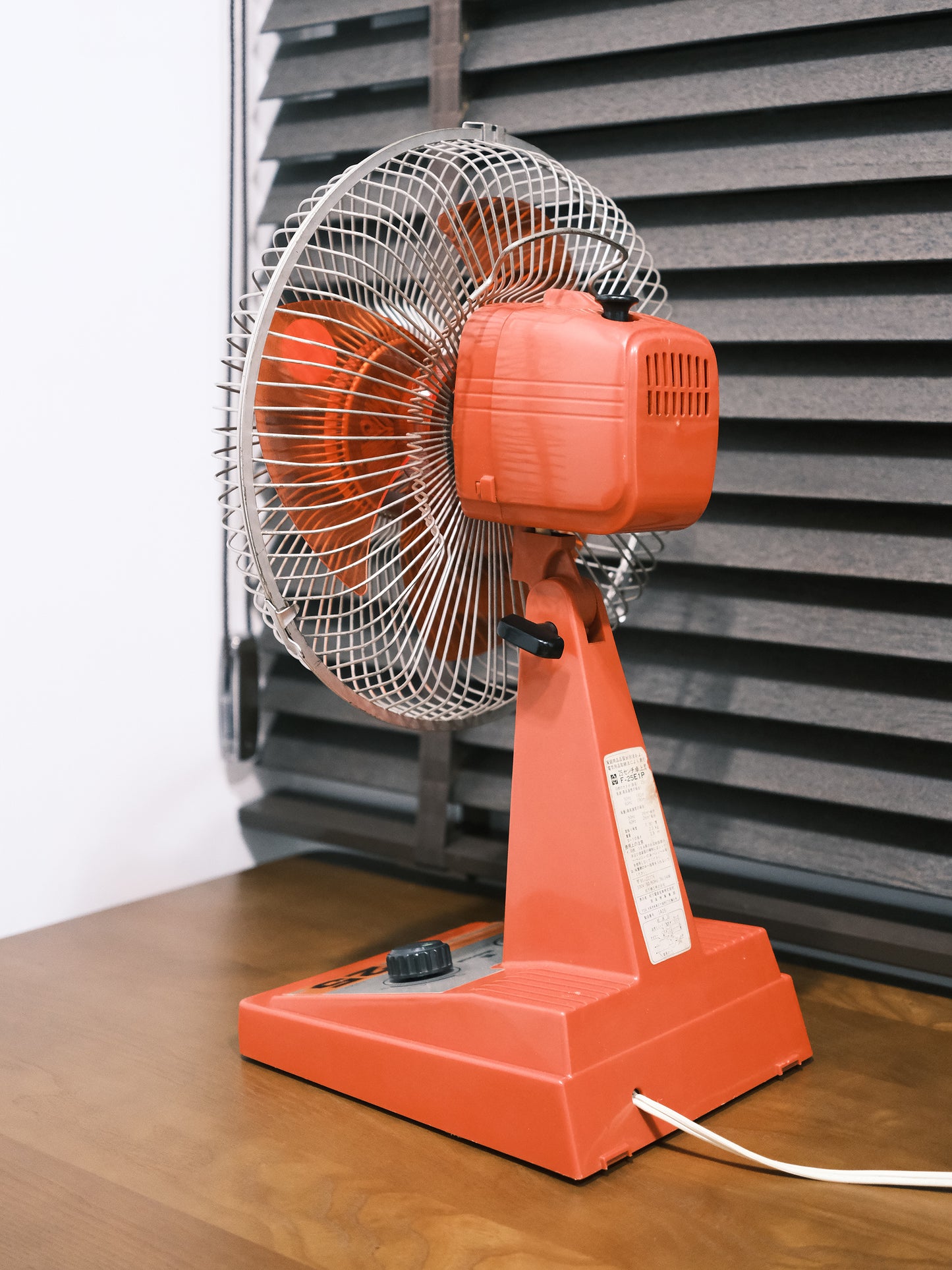 日本制 昭和 National 松下電器 F-25E1P 三葉 兩段風速調節 小巧型 電風扇 Electric fan
