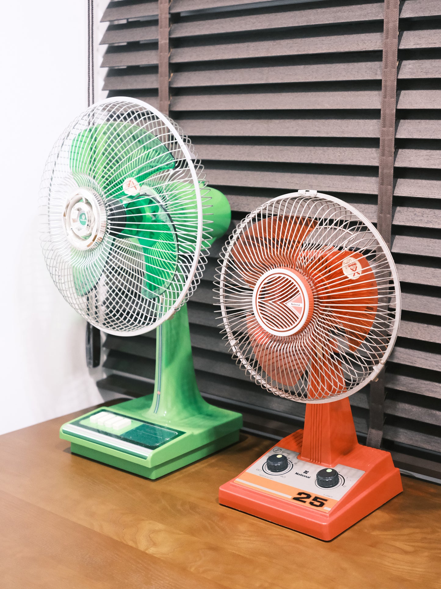 日本制 昭和 National 松下電器 F-25E1P 三葉 兩段風速調節 小巧型 電風扇 Electric fan