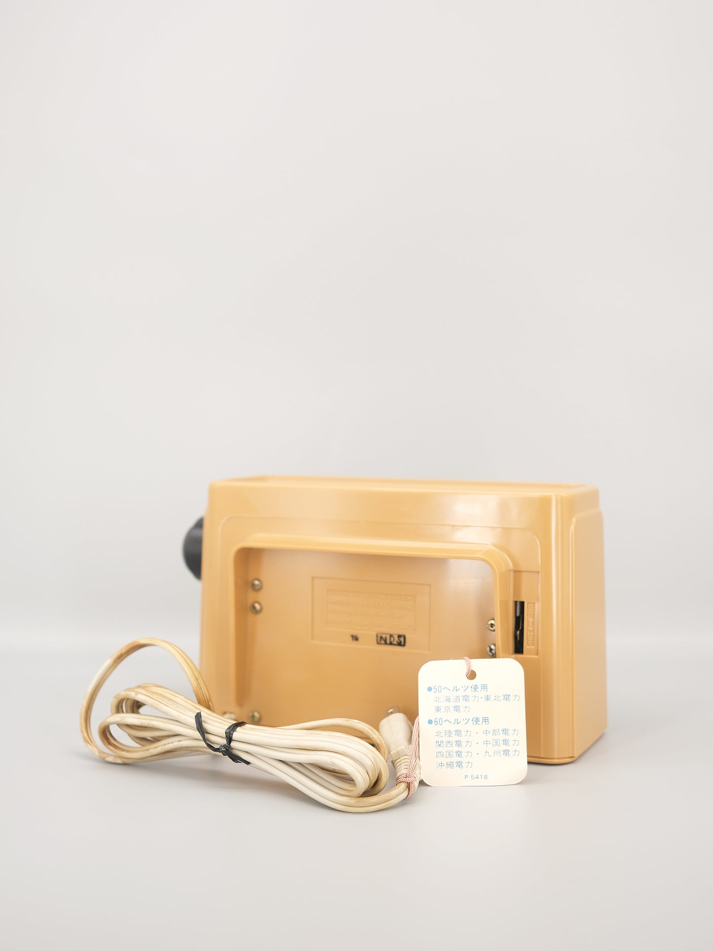 全新品 日本制 70s Sankyo DT-303 Digital Alarm Flip Clock 米色 翻頁鐘 有盒