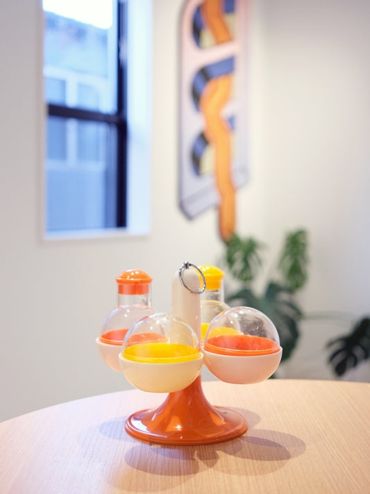 全新品 松下電器 くらしの泉会 4格 調味料 回轉 收納架