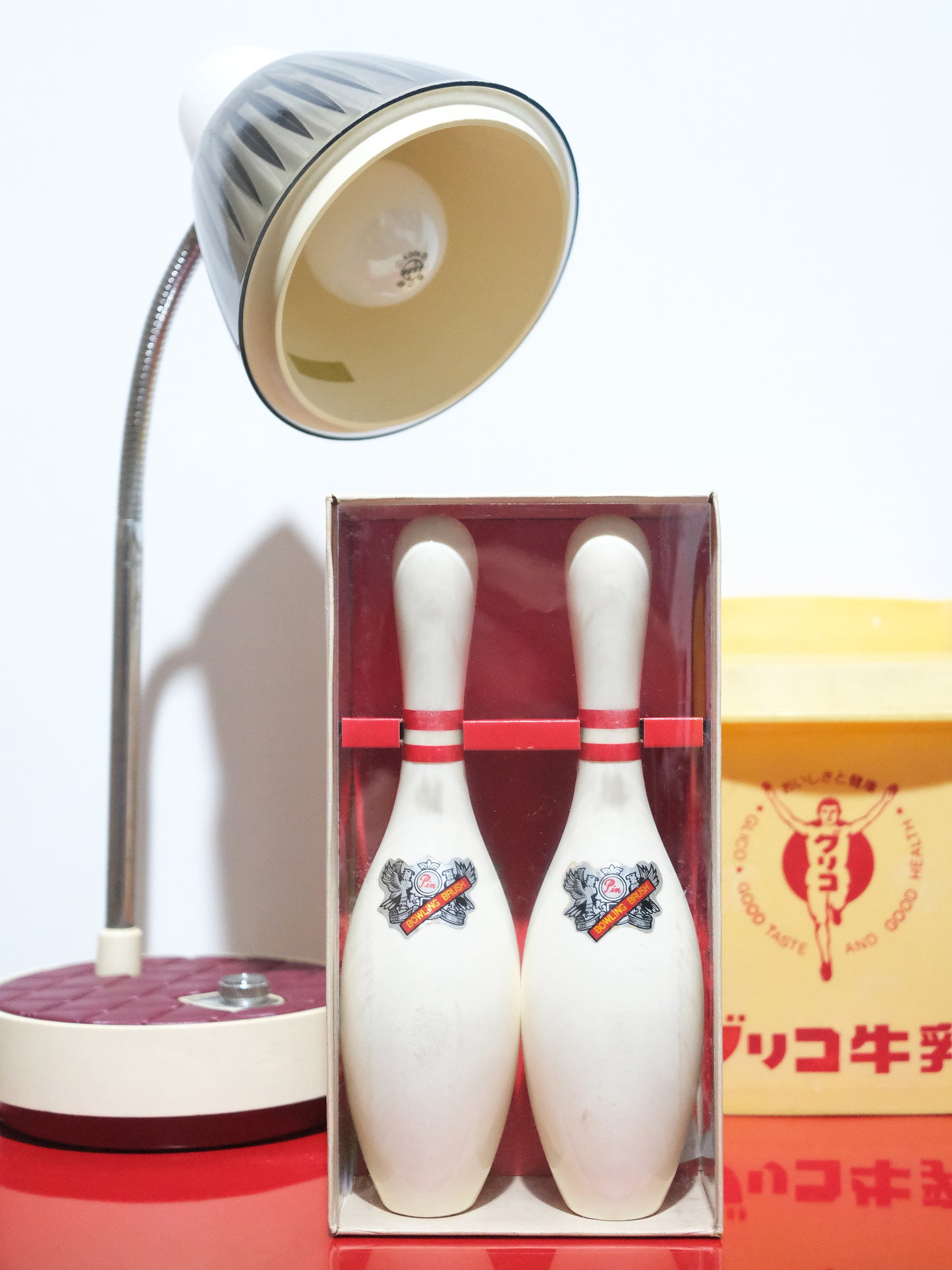 全新品 日本製 Ponron 保齡球樽造型 兩色 布類清潔刷 套裝 Cloth Brush Set