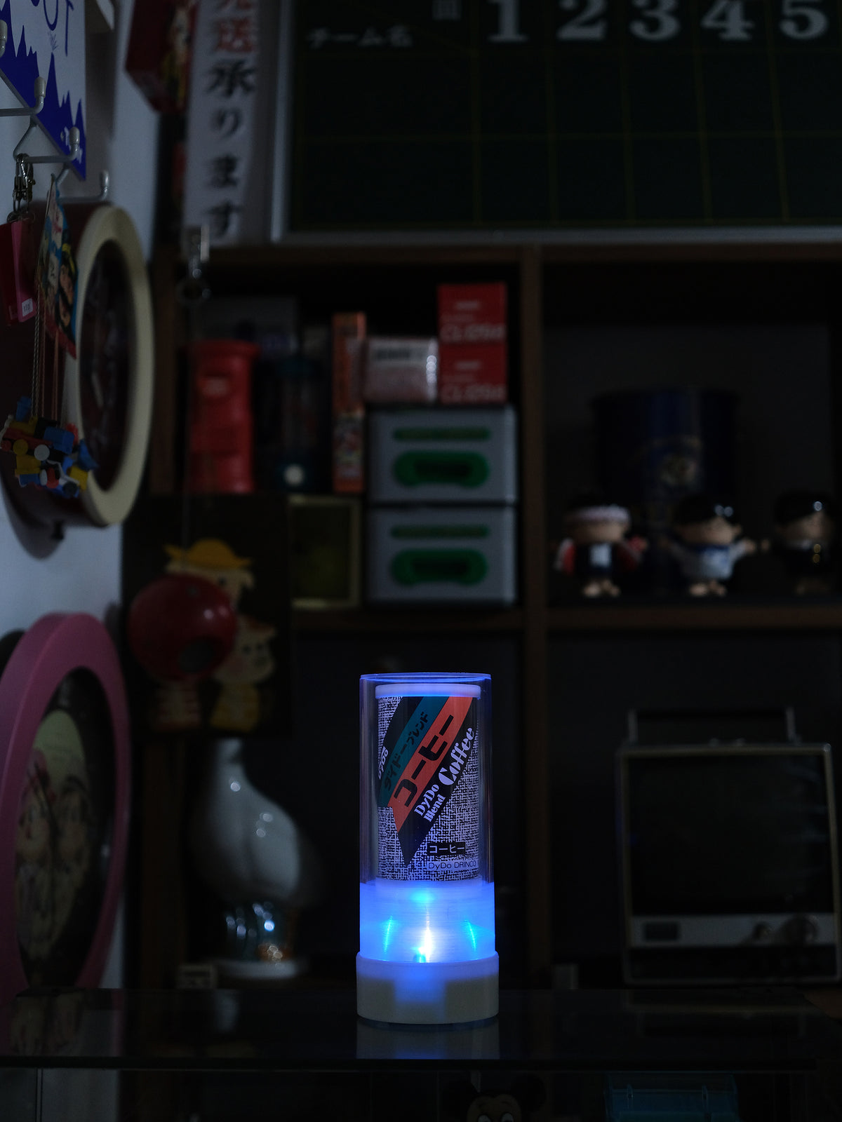 全新品 DyDo 罐裝 混合咖啡 造形 店鋪用 宣傳 LED 裝飾燈