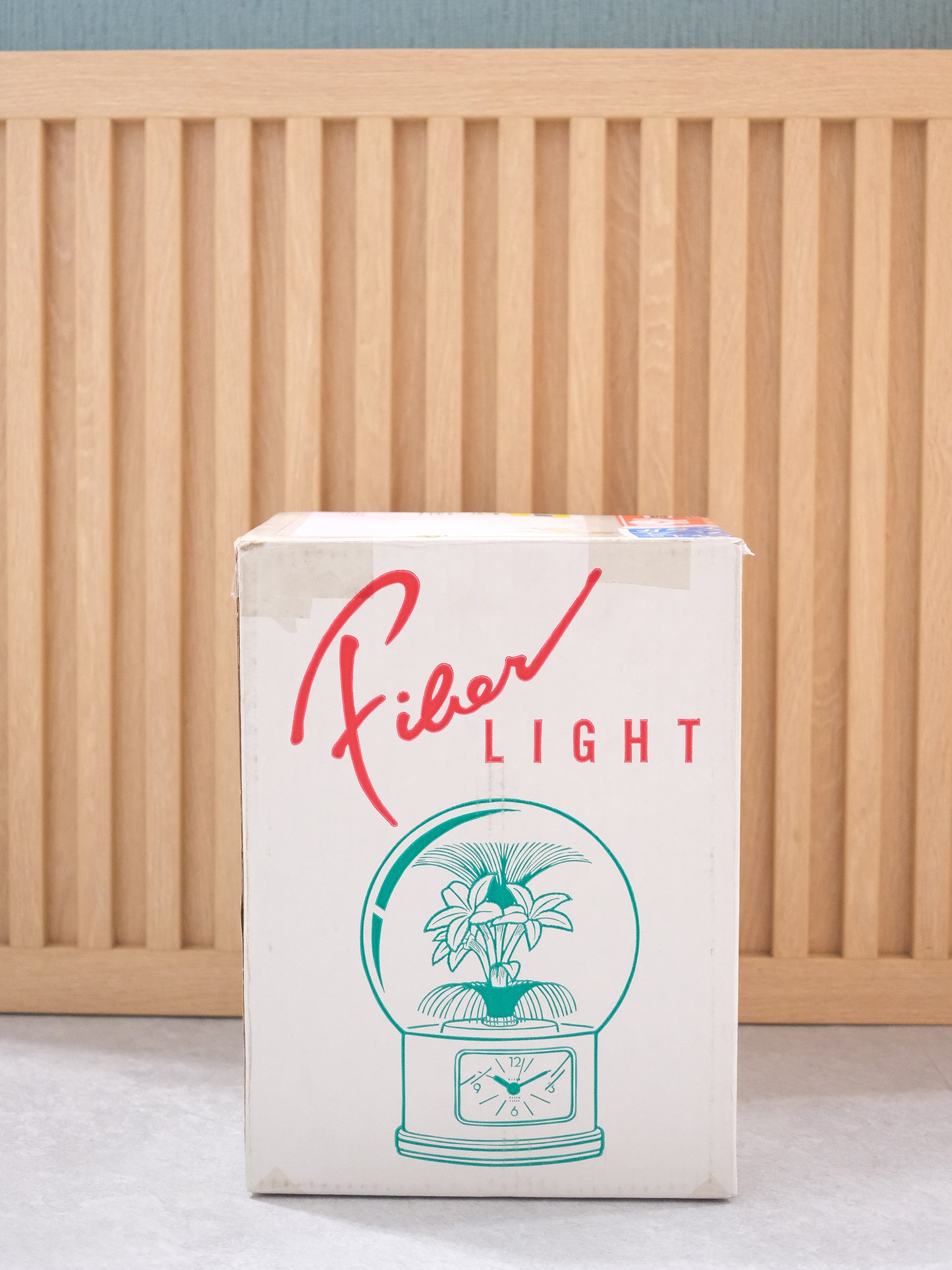日本制 Housyo 92-562 旋轉發光纖維花燈 石英鐘 時鐘 Fiber Light Quartz Clock