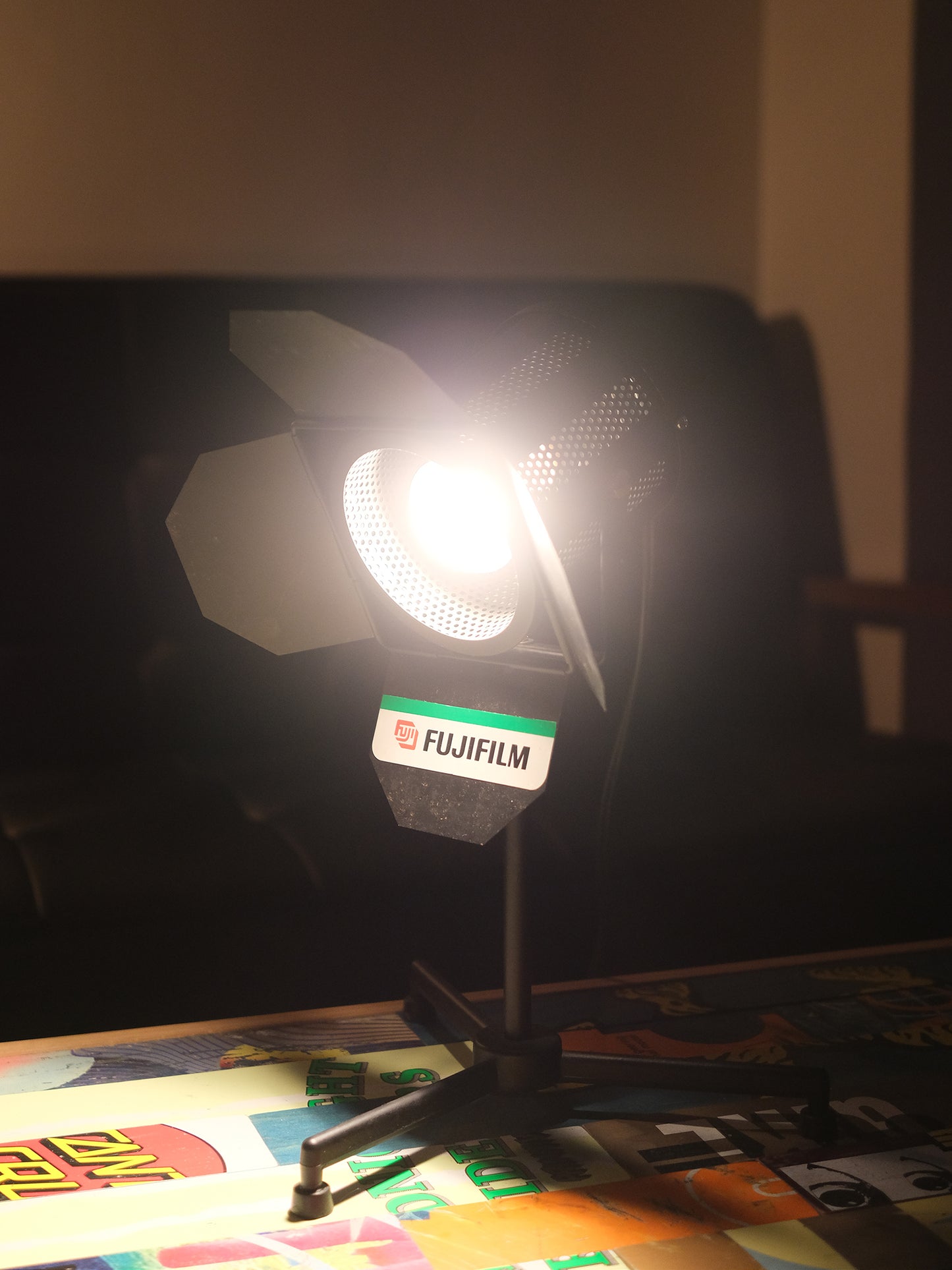 日本 FUJIFILM 富士菲林 宣傳用 落地支架 聚光燈 擡燈 Lamp Light