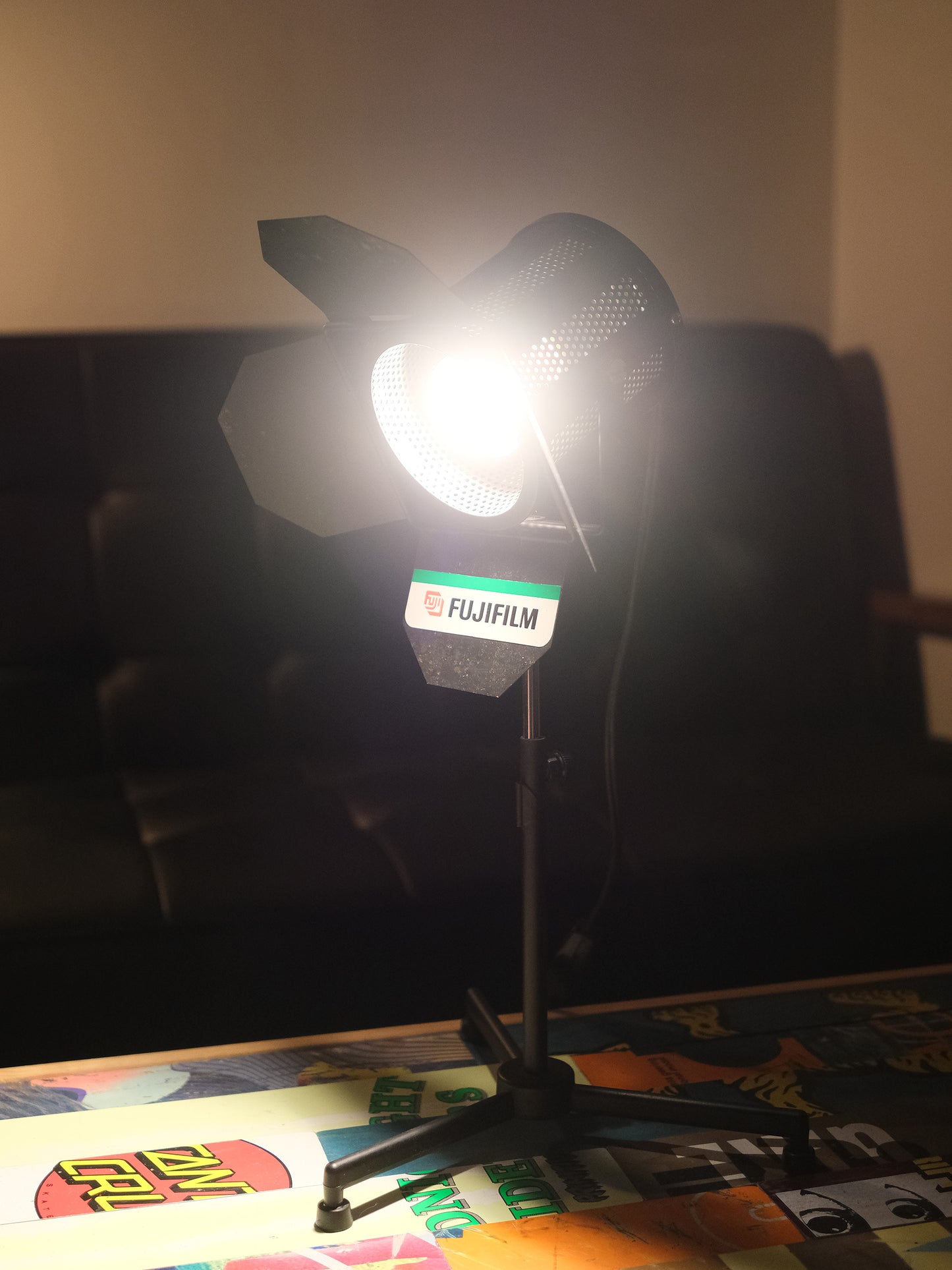 日本 FUJIFILM 富士菲林 宣傳用 落地支架 聚光燈 擡燈 Lamp Light