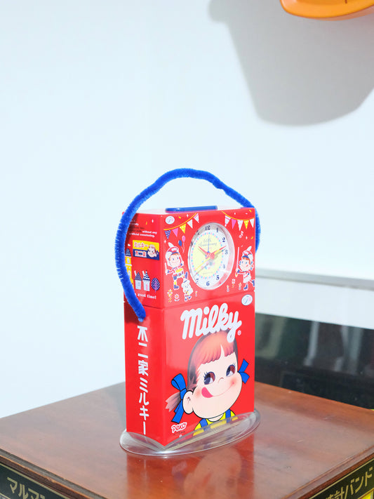 全新品 Peko 不二家 牛奶妹 60週年 抽選品 發聲鬧鐘 時鐘 Alarm