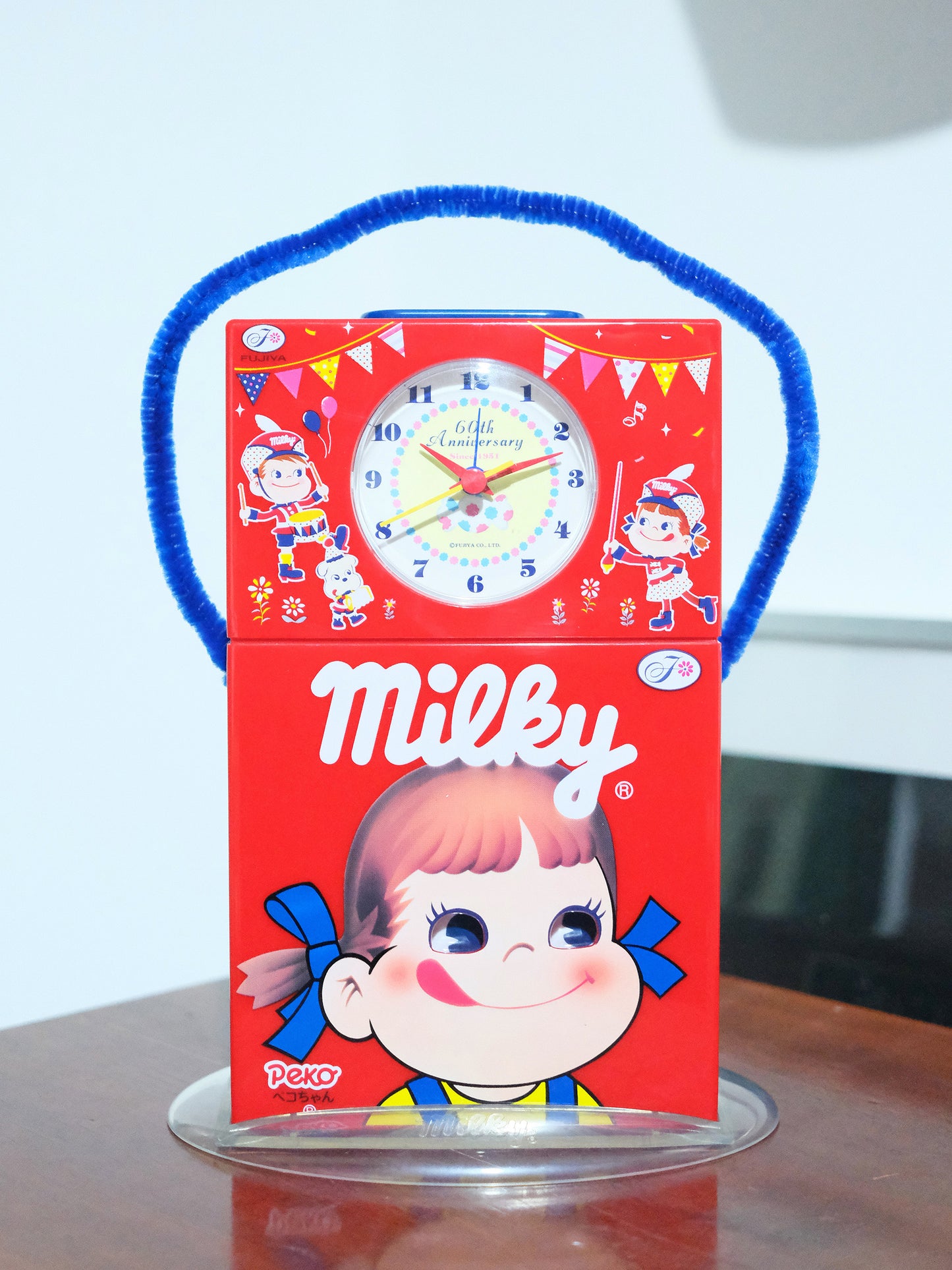 全新品 Peko 不二家 牛奶妹 60週年 抽選品 發聲鬧鐘 時鐘 Alarm