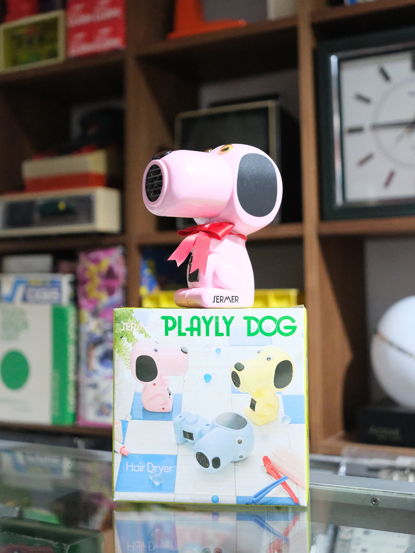 日本制 Semer Prayly Dog 扮Snoopy 粉紅色 迷你 風筒 Hair Dry