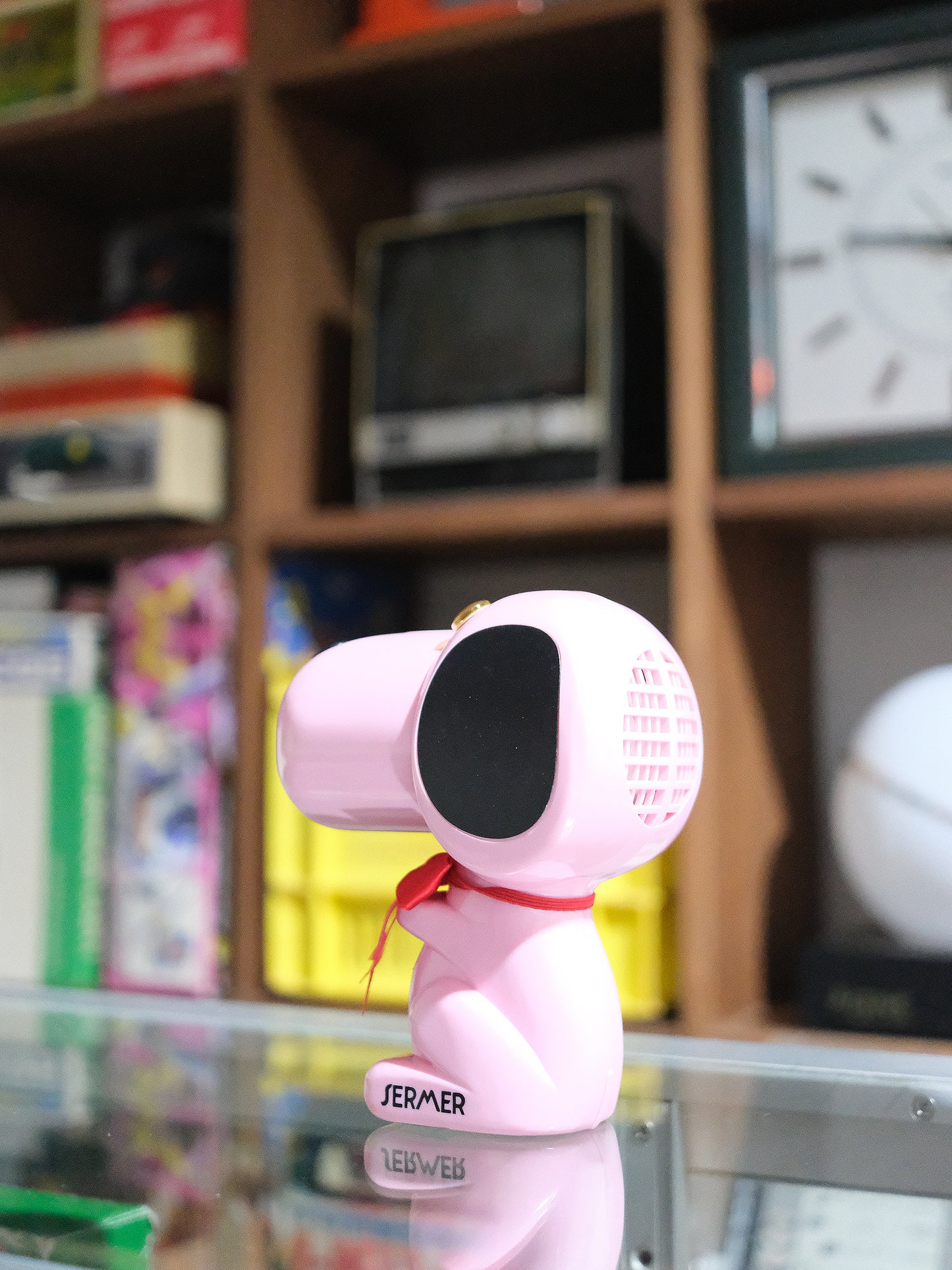 日本制 Semer Prayly Dog 扮Snoopy 粉紅色 迷你 風筒 Hair Dry