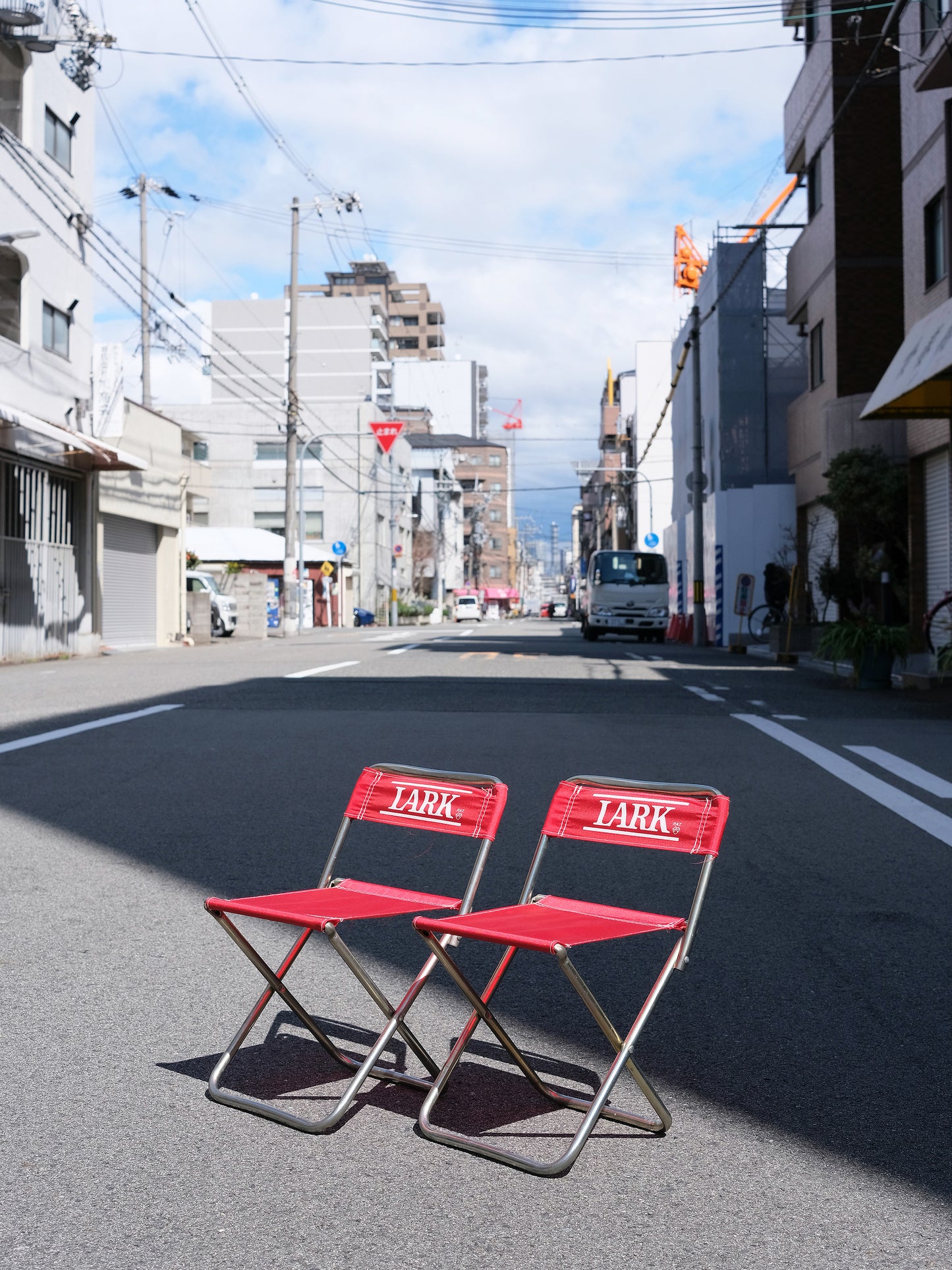 當時物 LARK タバコ 限量 宣傳品 摺疊式 小巧 戶外 椅子