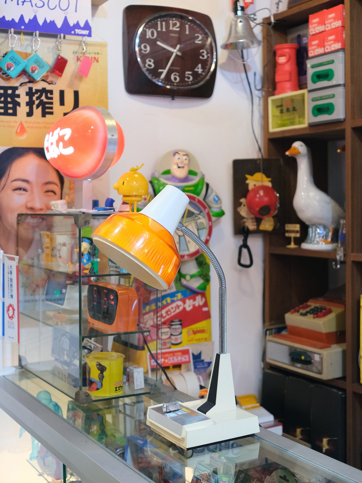 日本制 70‘s 小泉產業 推製式 四段光 學習 擡燈 Light Lamp