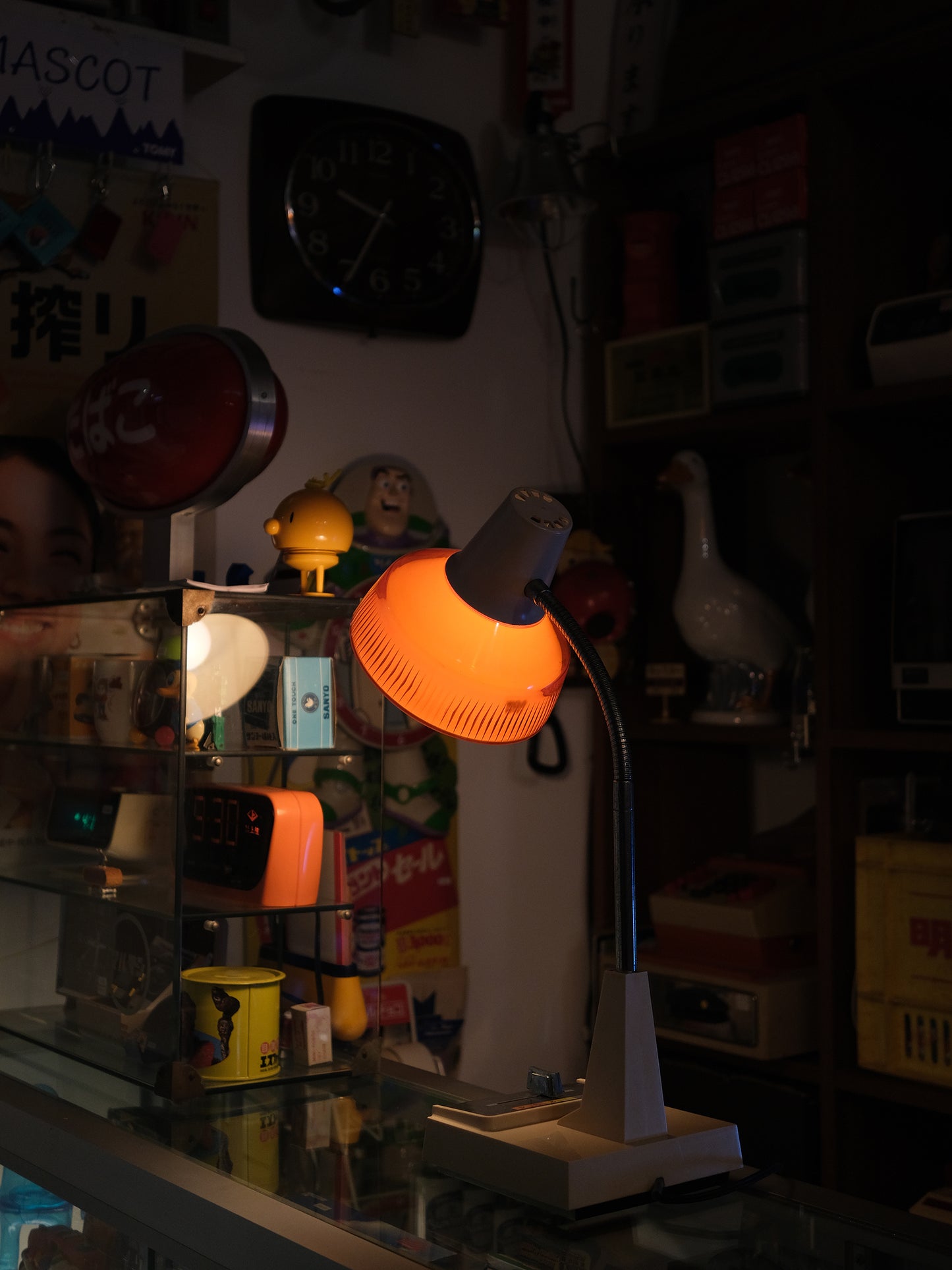 日本制 70‘s 小泉產業 推製式 四段光 學習 擡燈 Light Lamp