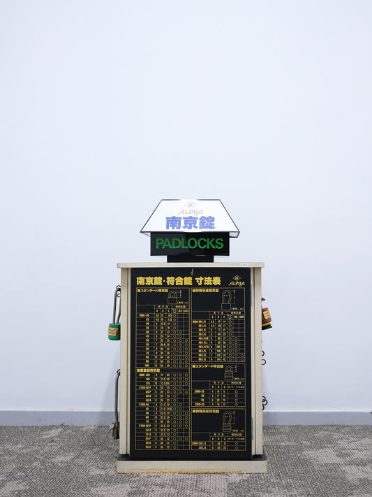 Alpha アルファ 南京錠 Padlocks 鎖頭 展示 旋轉 收納櫃