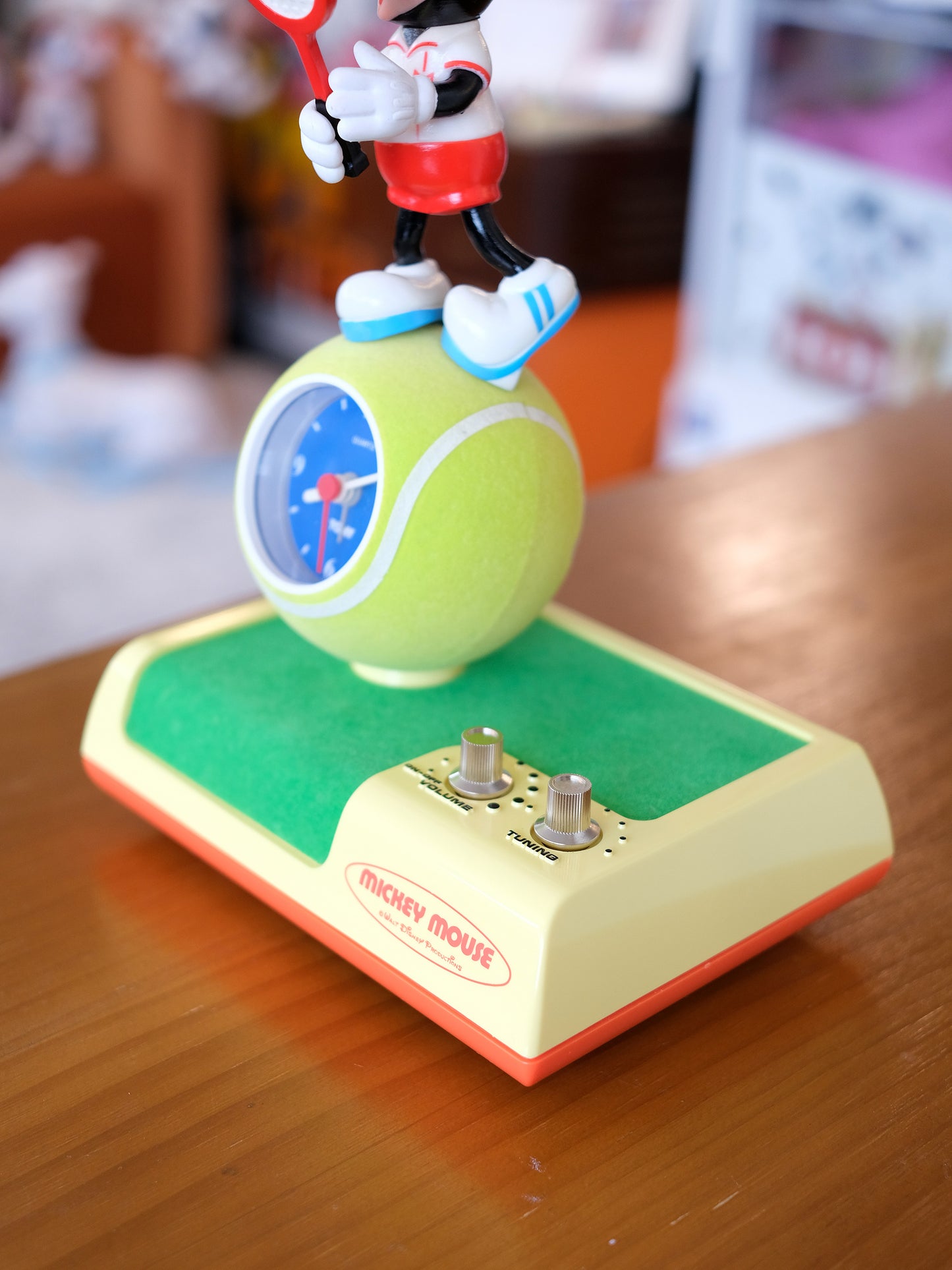 TOMY Disney 米奇老鼠 網球手 Alarm Clock Radio 收音機 鬧鐘